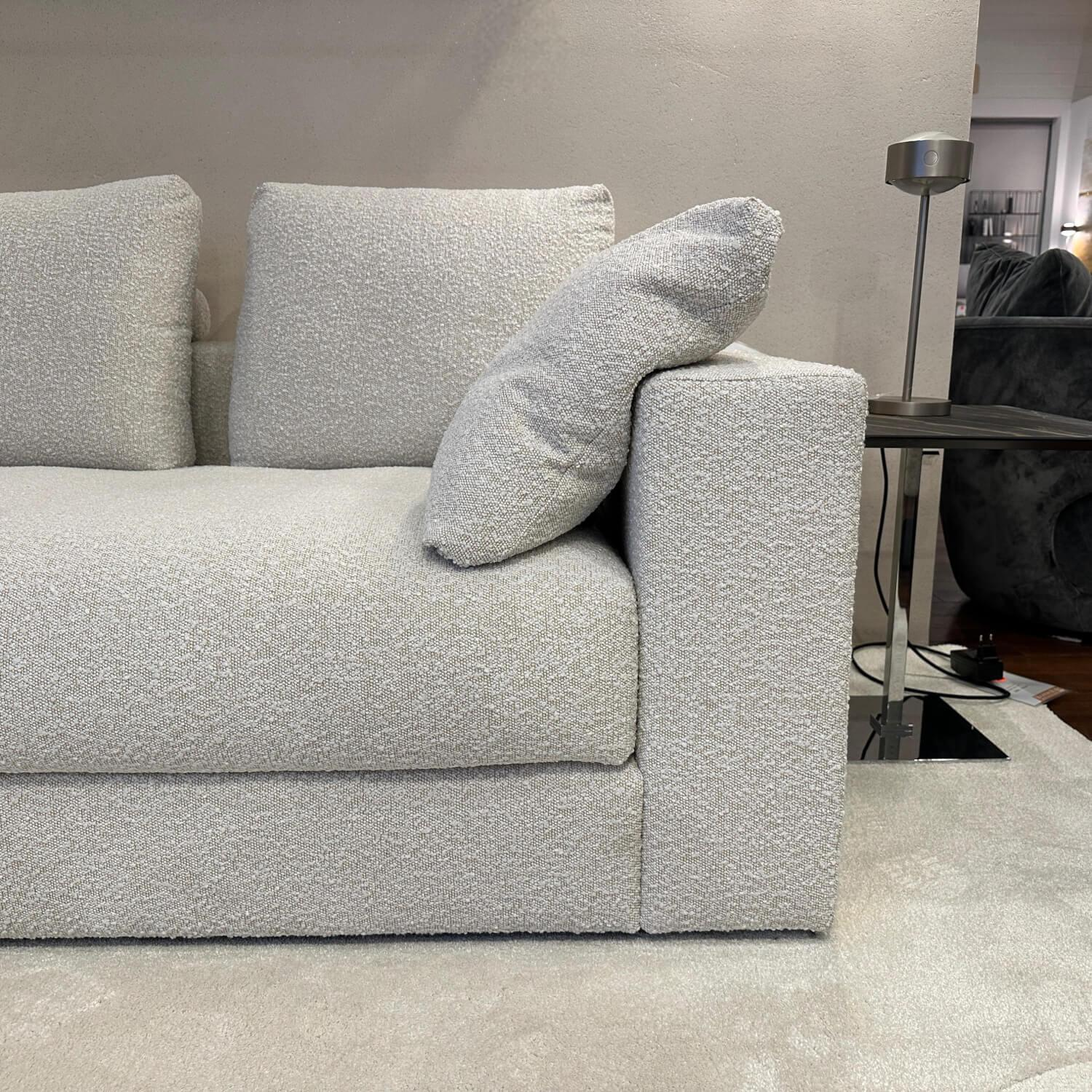 Werther - Ecksofa Timeline Stoff Benu U2353E Pearl Creme Füße Kunststoff Schwarz - 7