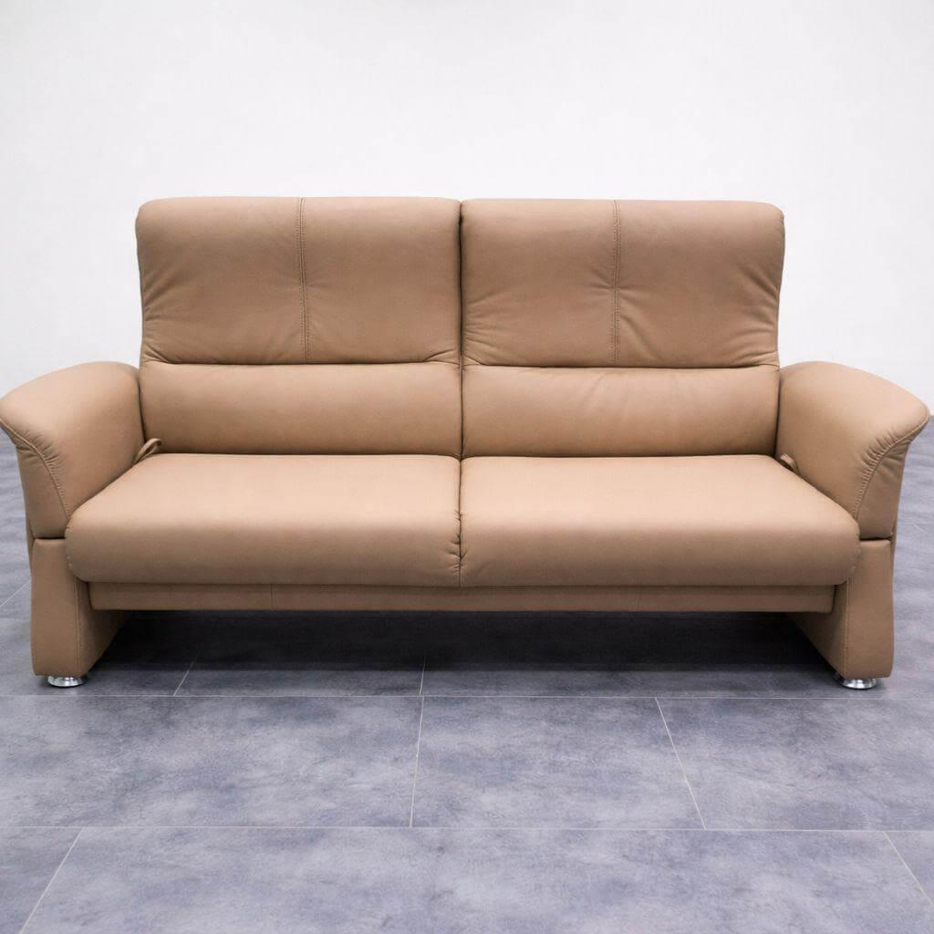 himolla - Sofa 2,5-Sitzer Leder 24 Longlife Sand Beige Füße Alu - 4