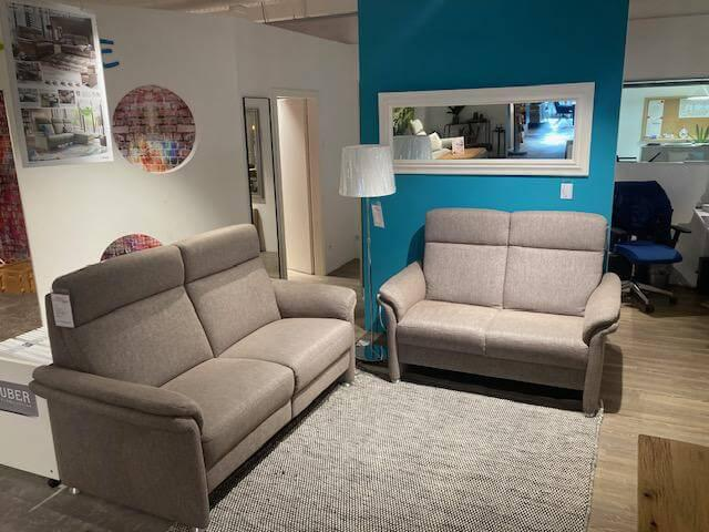 Activineo - Garnitur Grace Stoff VZP Samba 9 Mode Beige Braun 2 Sofas - 4