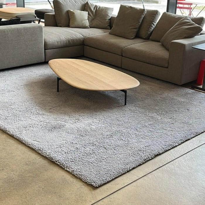Longbarn - Teppich Basalt Low Schurwolle 054 Hellgrau Grau 240x370 - 2