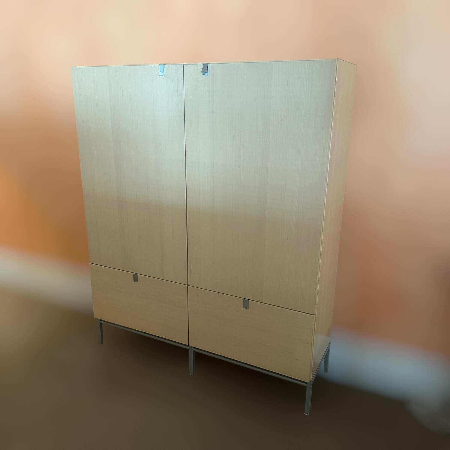 Priel - Highboard Holz Ahorn 2 Türig Mit 2 Schubkästen - 2