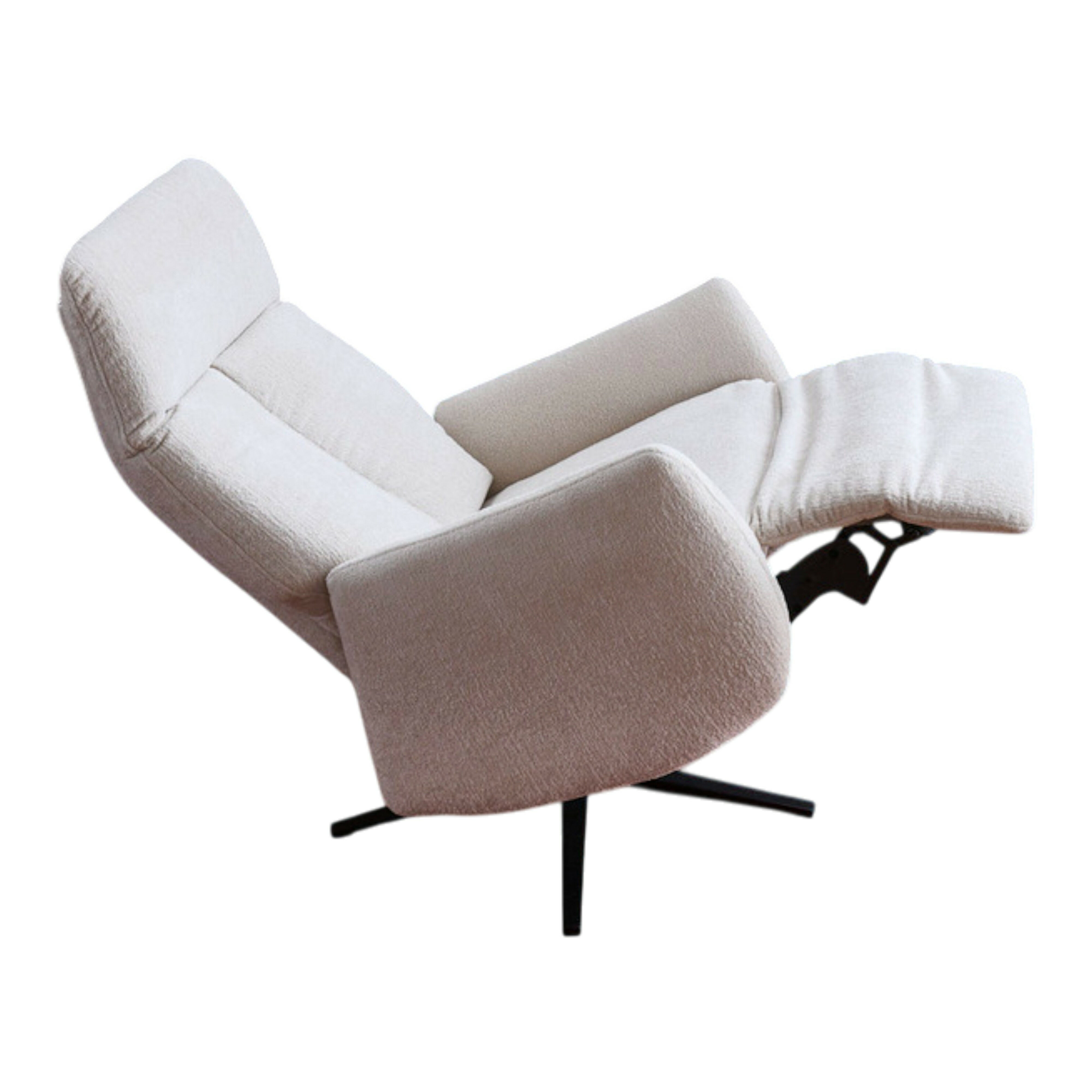 Ponsel - Relaxsessel LS25 Malito 2-Motorisch Stoff 0717/07 Sternfuß Metall Schwarz - 1