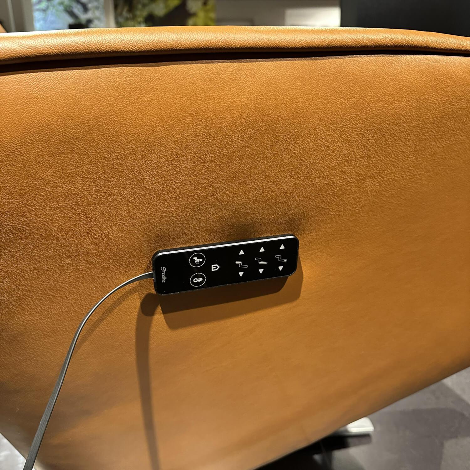 Stressless - Sessel Scott Power In Leder 094 Paloma 40 New Cognac Braun Gestell Sirius Base In Metall 46 Brushed Aluminium - 14