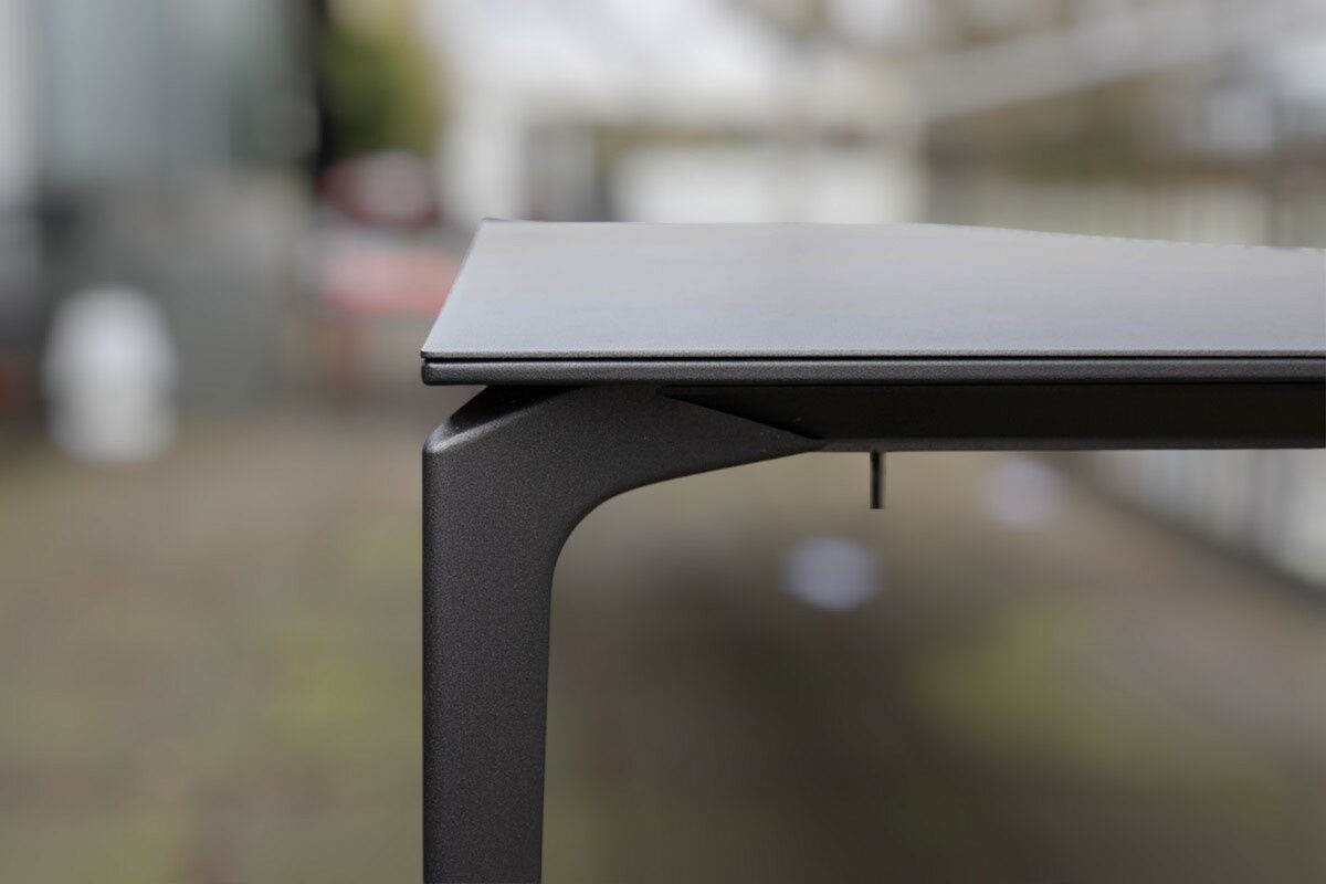 Fast - Outdoor Esstisch Allsize Aluminium Grau Metalic Pulverbeschichtet - 4