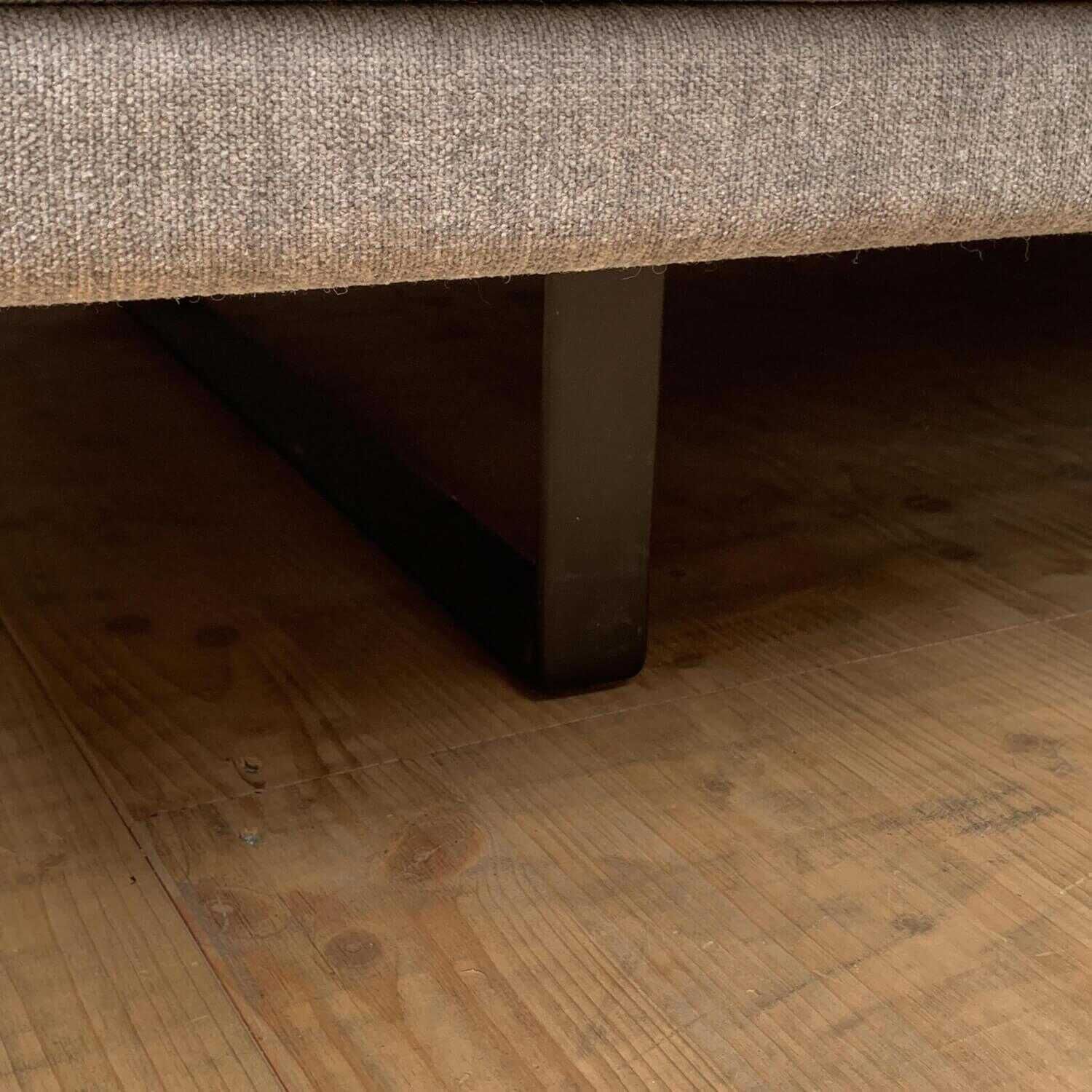 Walter Knoll - Ecksofa Prime Time Stoff Doux 7842 Mineral Kufen Schwarz Pulverbeschichtet - 3