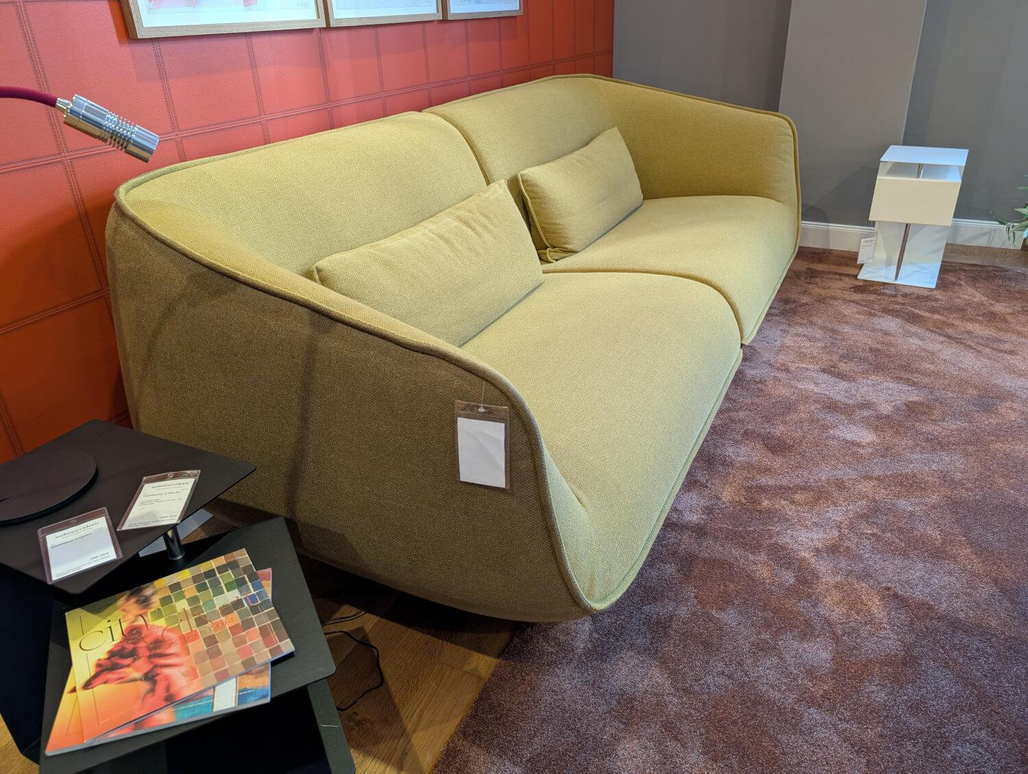 COR - Sofa Nook Stoff Innen 8077 Gelb Außen 8306 - 2