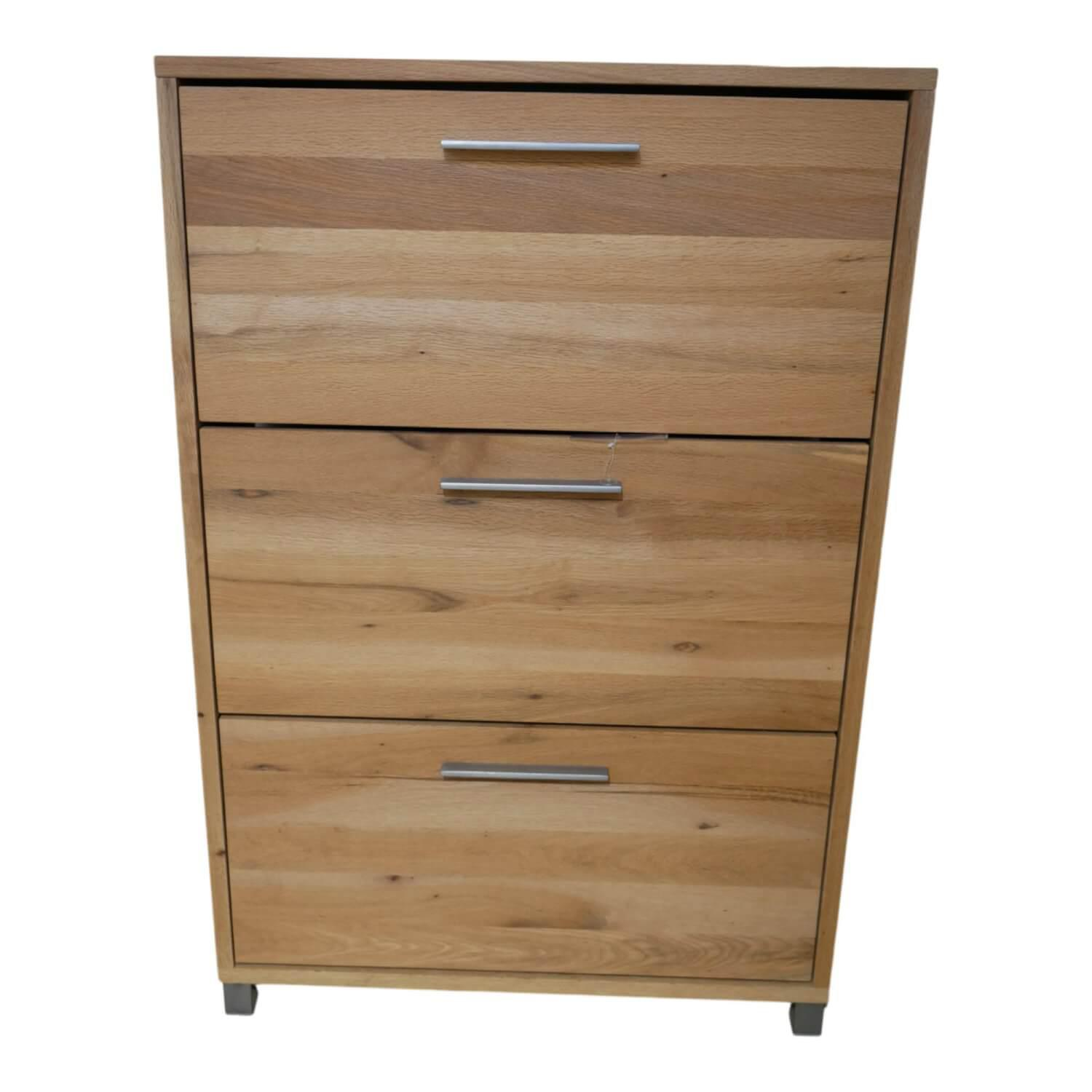 HKC - Schuhschrank Rock It Balkeneiche Geölt mit 2 Wandpaneelen - 1