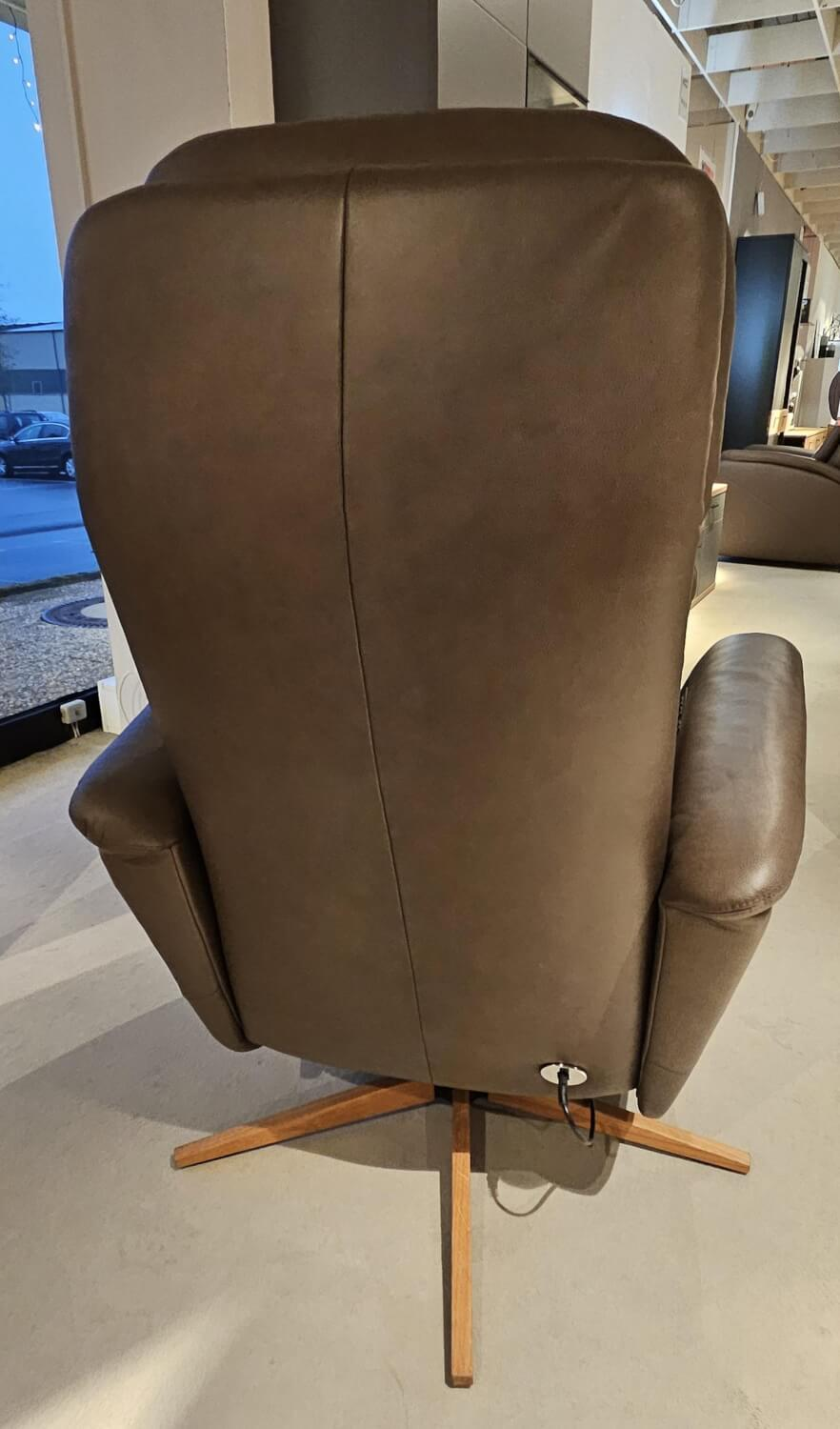 Mondo - Sessel Velutti Leder T Dunkel Braun mit elektrischen Verstellfunktionen - 6