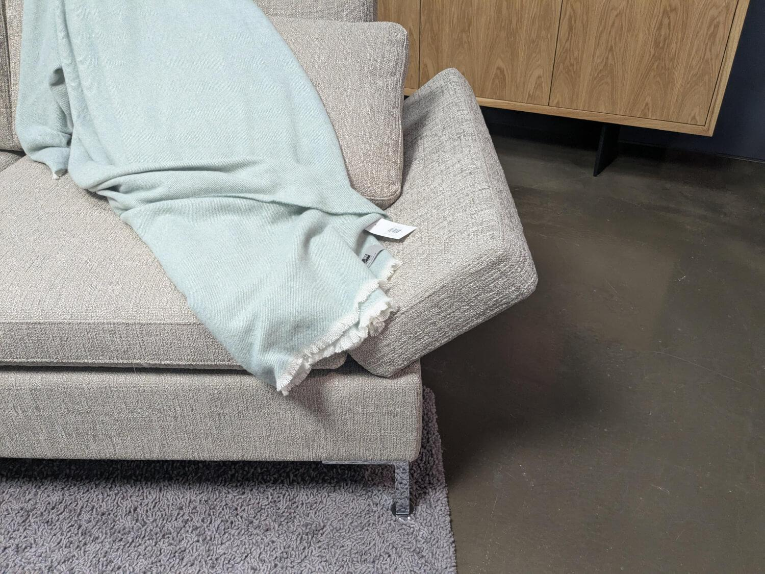 Brühl - Ecksofa Alba Stoff36 0045 Creme Füße Verchromt mit Verstellfunktionen - 5