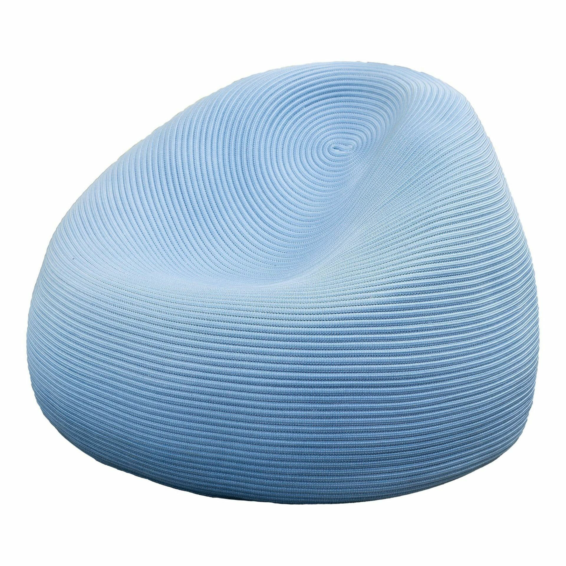 Paola Lenti - Sessel Otto Corda Rope Cucita T9889 Blau Mit Abnehmbarem Bezug - 1