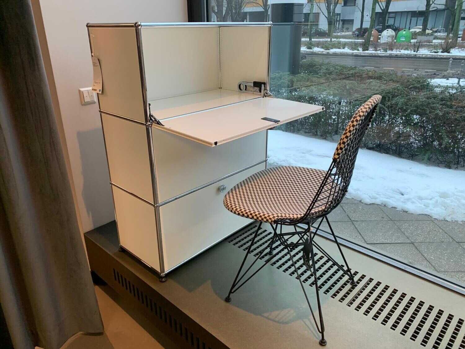 USM Haller - Highboard Reinweiß 3 Klapptüren mit Griff - 2