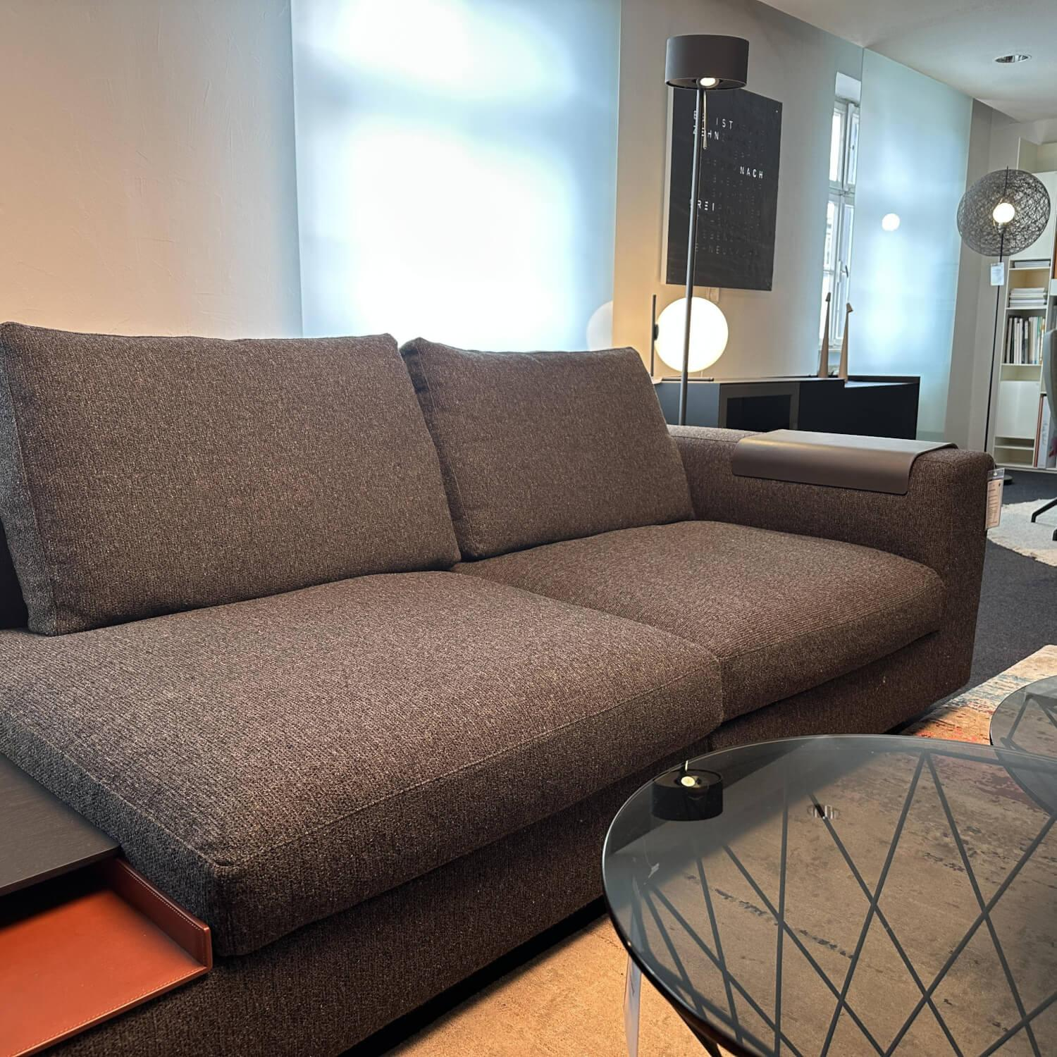 Walter Knoll - Ecksofa Living Landscape Stoff Kvadrat Savanna 0192 Schwarz Sockel Buche Schwarz Lackiert Mit Kunststoffgleitern - 5
