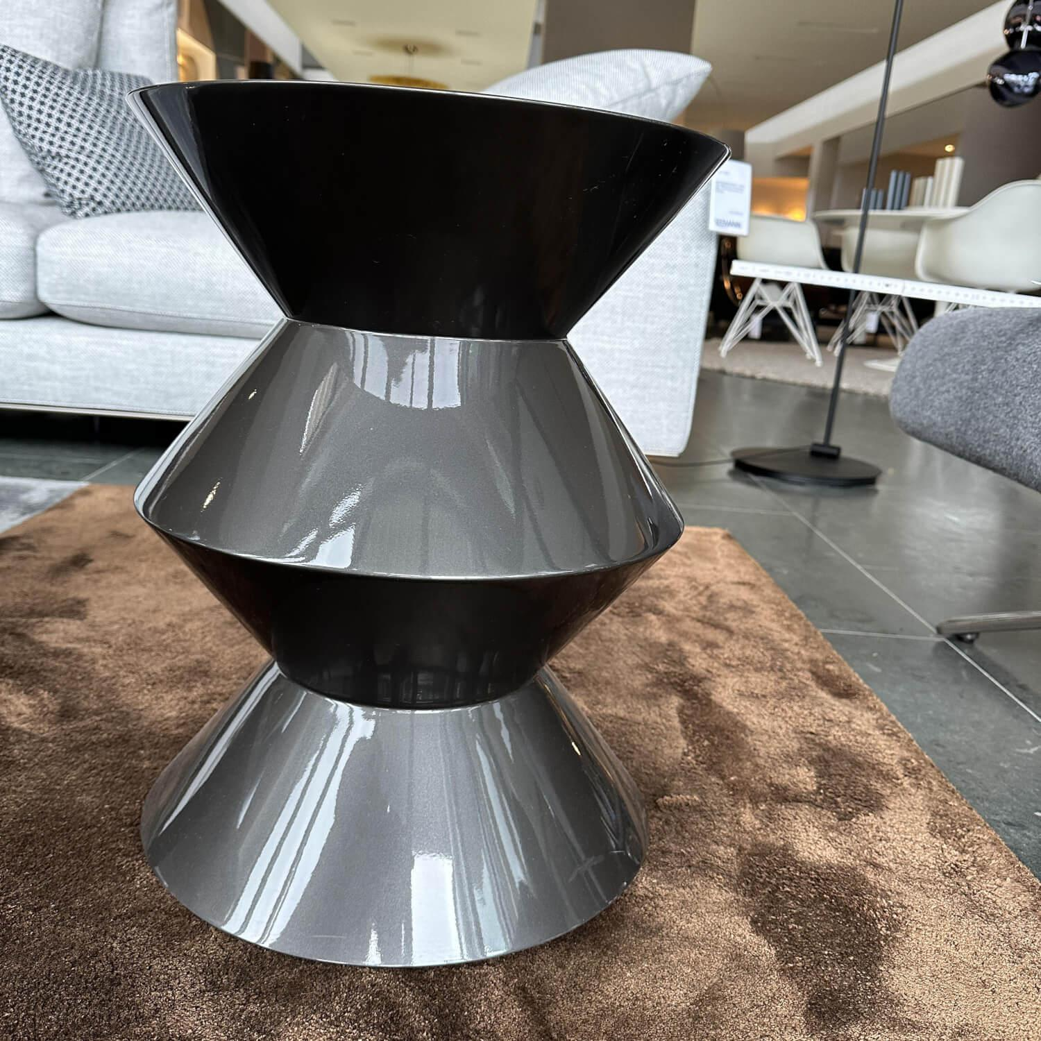 Minotti - Beistelltisch Cesar Farbe Petro Grau Hochglanz - 3