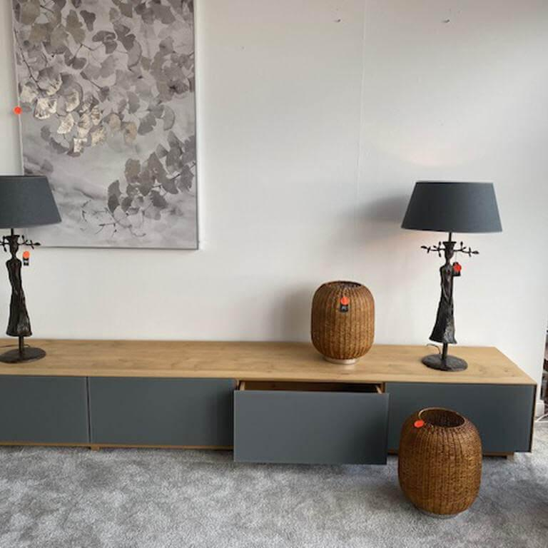 Scholtissek - Sideboard Eiche Puro Geölt Elemente Mit Glasblenden - 8