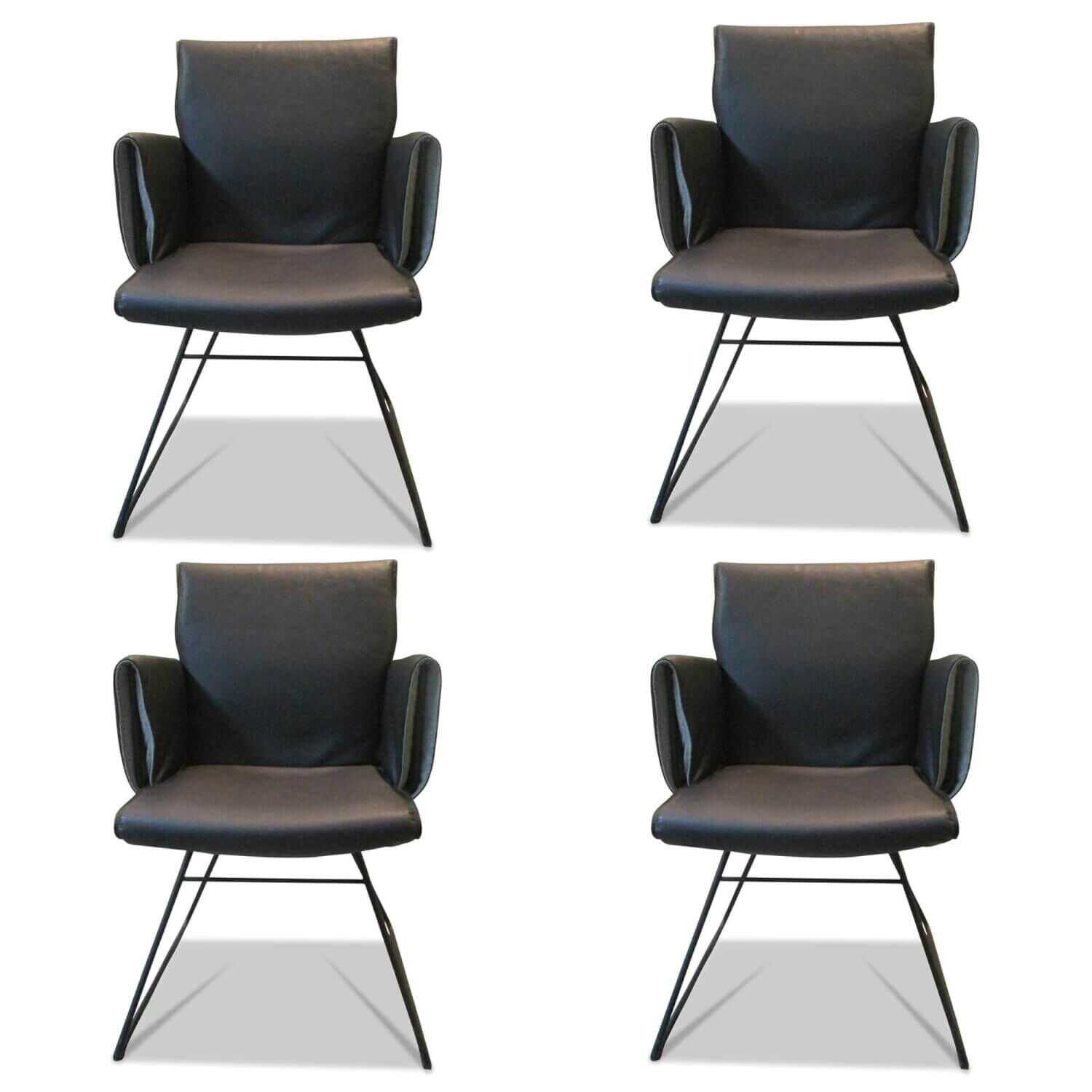 de-sede-4er-set-stuhl-ds-515-leder-select-schwarz-gestell-schwarz-pulverbeschichtet-2599040d37ef De Sede - 4er-Set Stuhl DS 515 Leder Select Schwarz Gestell Schwarz Pulverbeschichtet - 1
