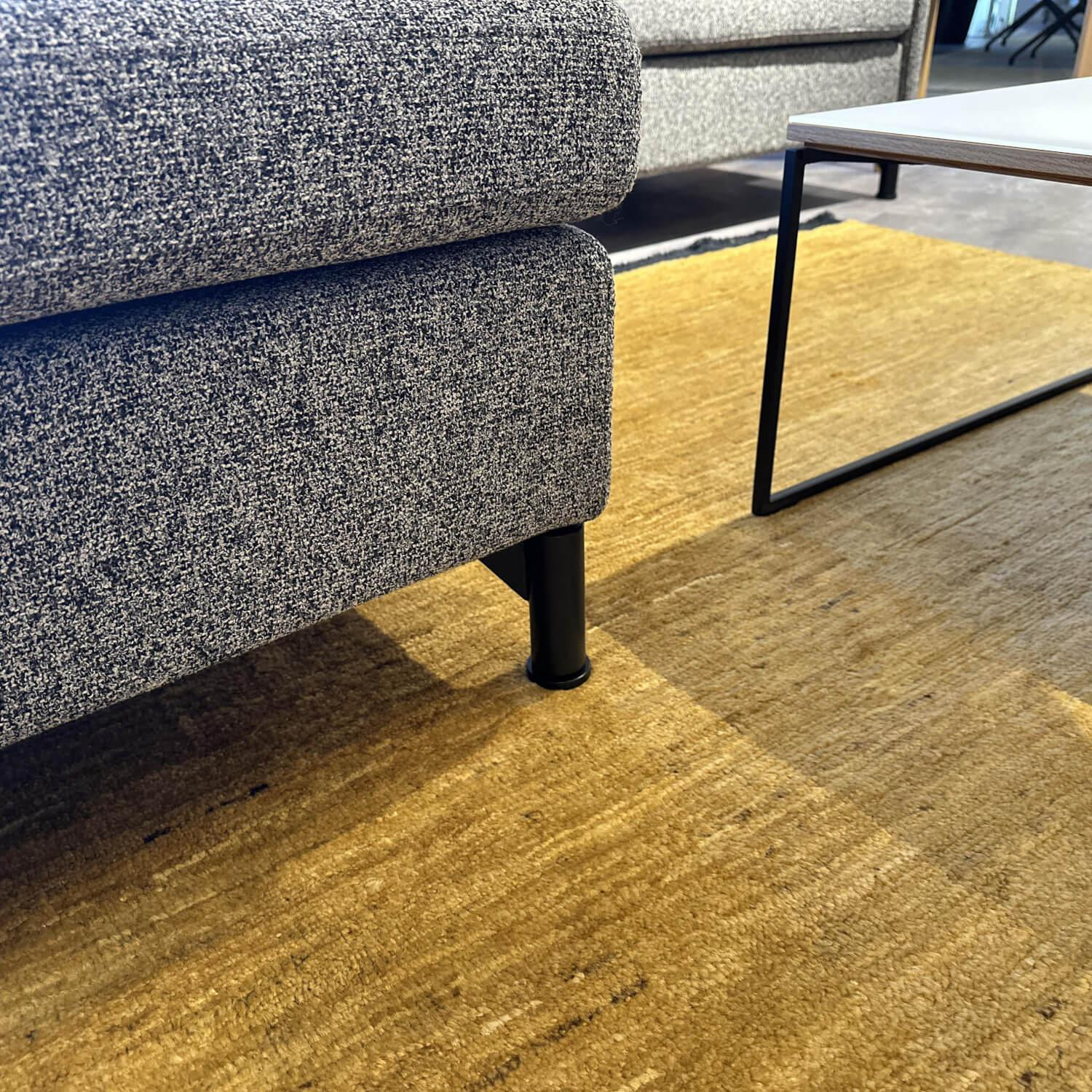 Brühl - Polstergruppe Stoff 4403 95 Anthrazit Grau Gestell Metall Schwebend Rund Schwarz Armteil Abklappbar - 2