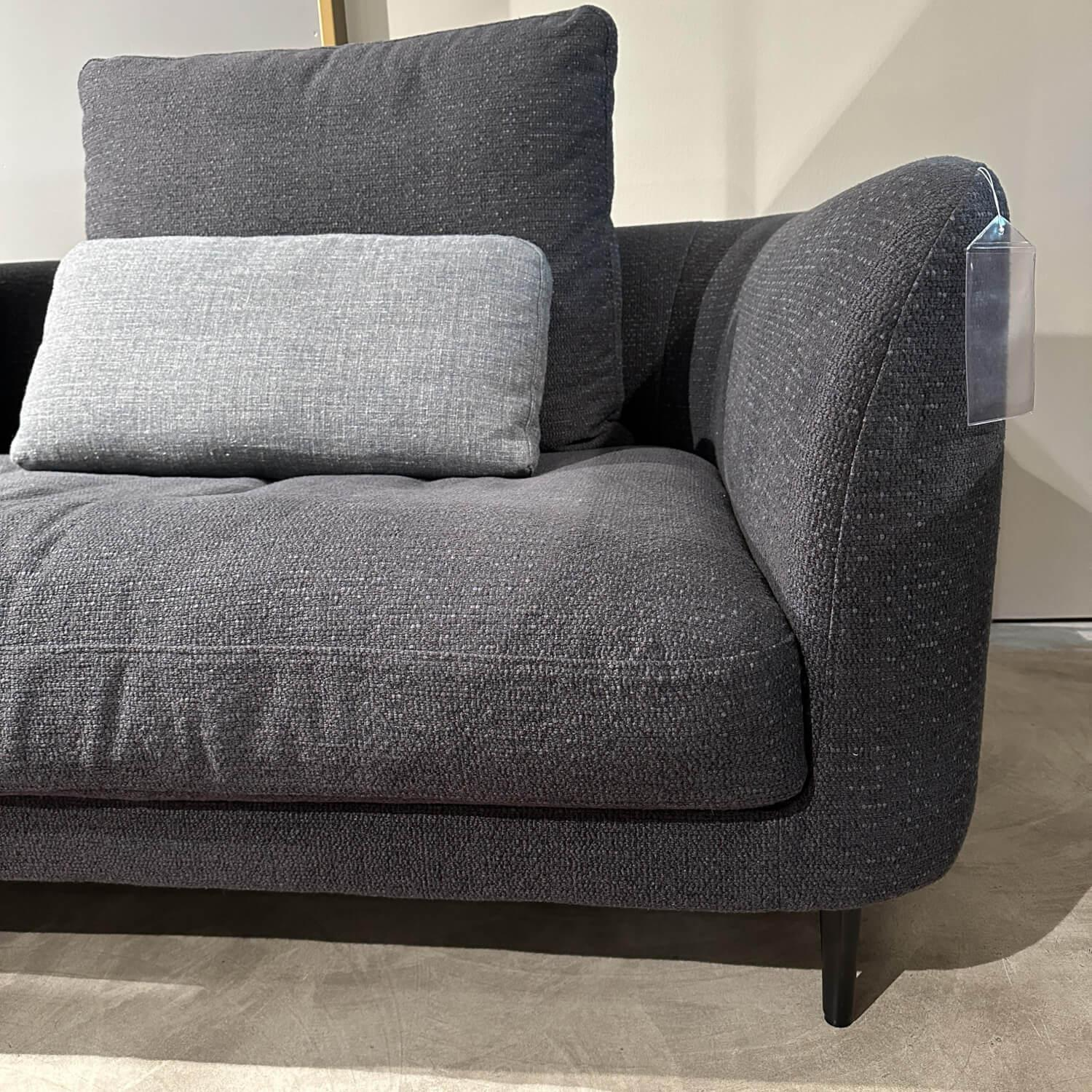 Rolf Benz - Ecksofa Kumo Stoff 22.505 Schwarzblau Füße Metall Schwarz Pulverbeschichtet - 7