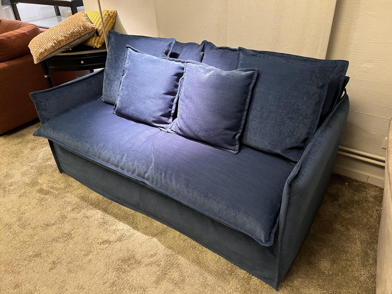 Milano Bedding - Schlafsofa Clarke 18 3-Sitzer Stoff Mitrella 29 Light Blue Blau - 2