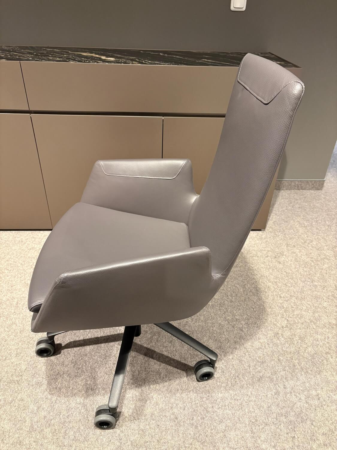 COR - Stuhl Cordia Type 111 Leder 171 Anthrazit Dreh- und Höhenverstellbar - 5