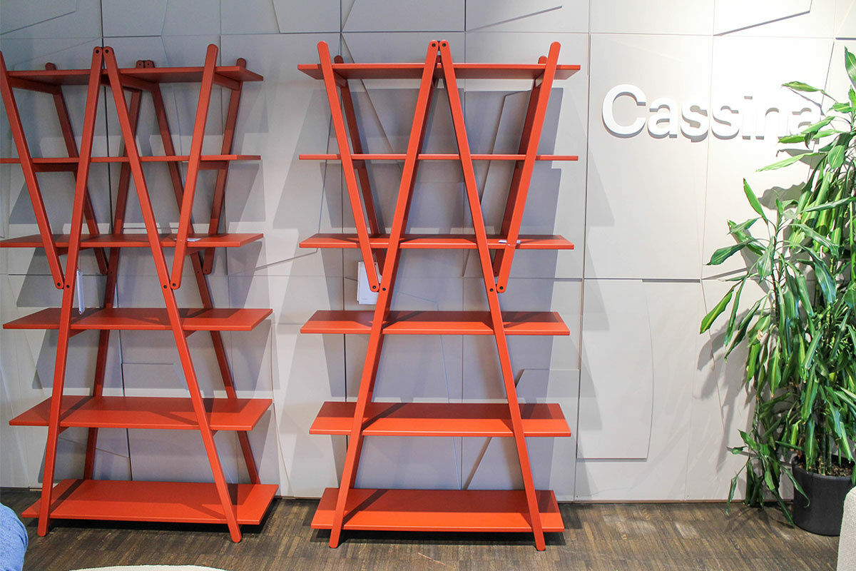 Cassina - Regal Nuvola Rossa Massivholz Buche Rot Lackiert mit 6 Regalböden - 3