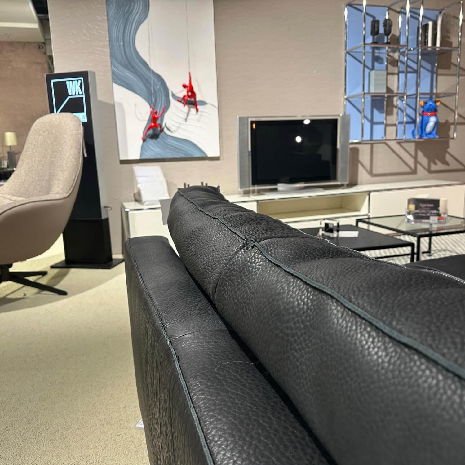 Contur - Sofa Aprino 3 3219 Leder Angus 66101 Black Schwarz Füße 931 Schwarz - 4