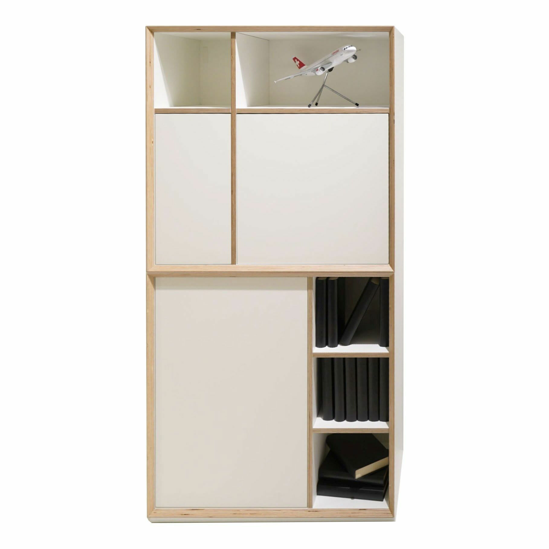 Müller Möbelwerkstätten - Regal Vertiko MDF Weiß Matt Lackiert Kante Multiplex - 1