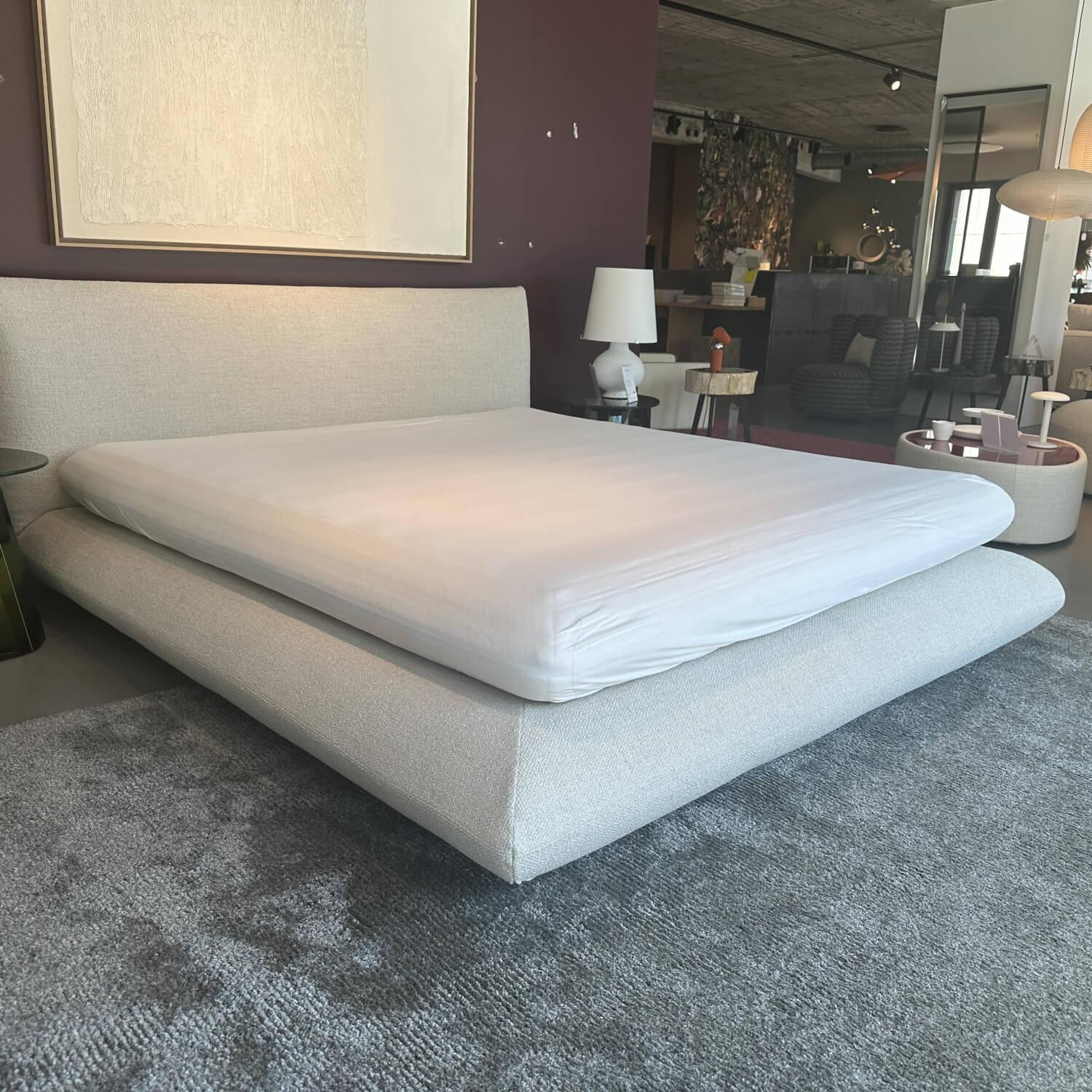Interlübke - Boxspringbett Jalis Stoff 8207 Muschel Grau Weiß Mit Federkern Und Matratze - 4