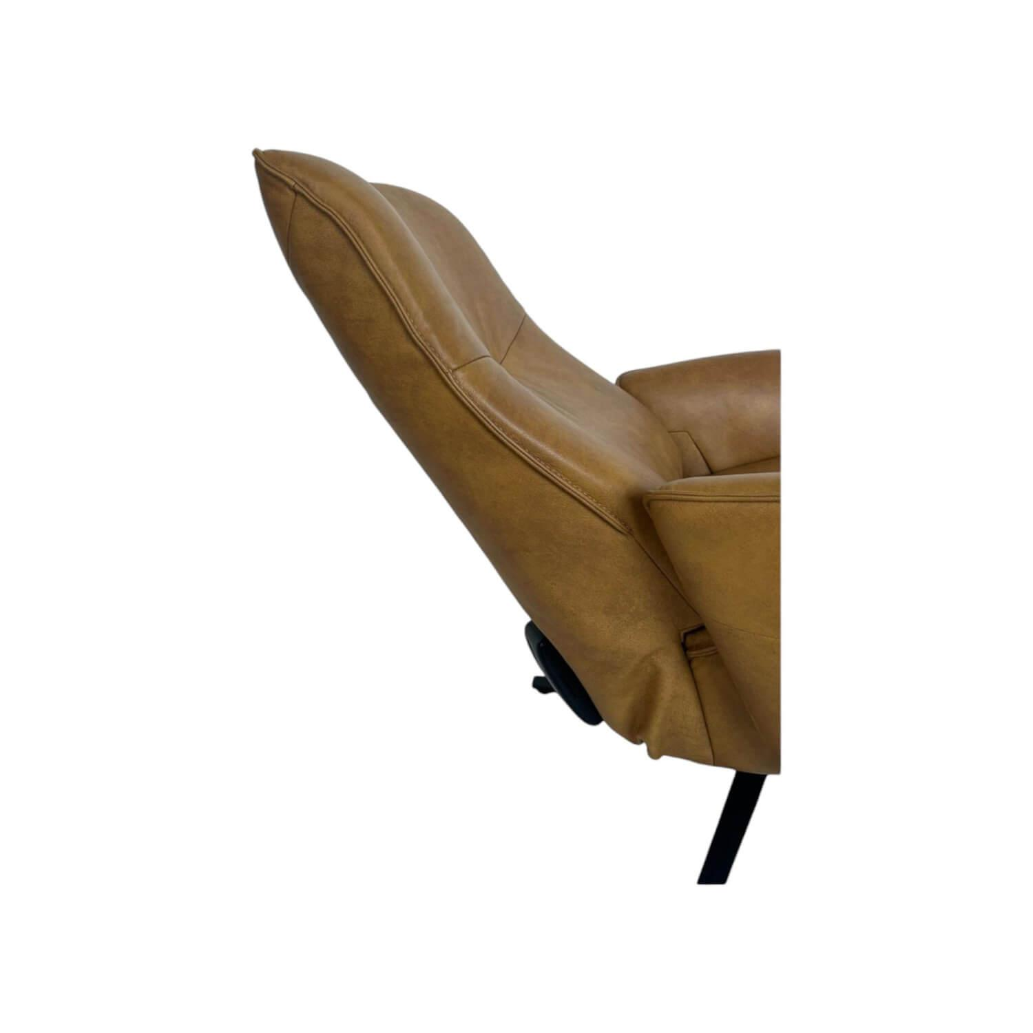 himolla - Relaxsessel 7928 Easyswing M Longlife Leder Eleganza Mais Braun Sternfuß Edelstahloptik Drehbar - 2
