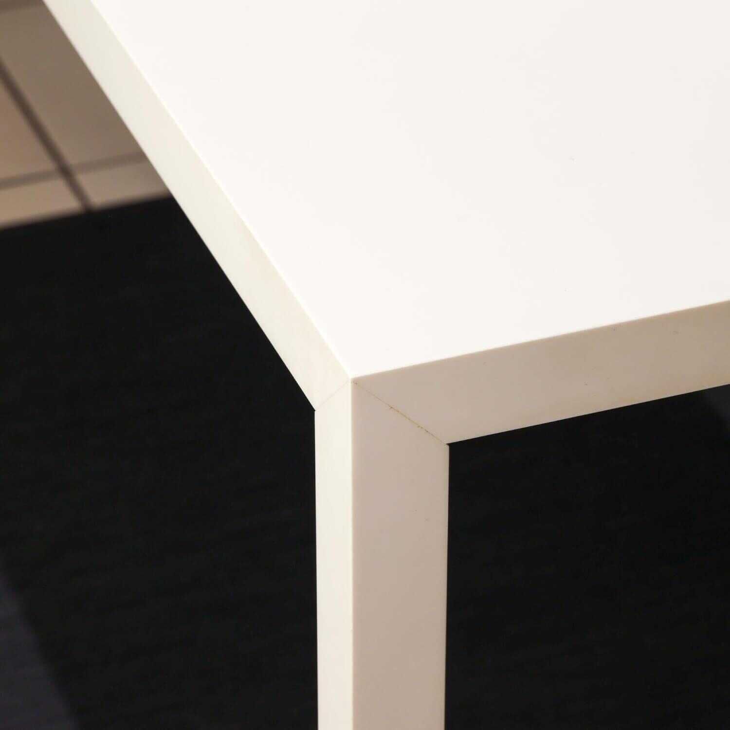 Tisch Tense Stahl 35mm mit Mineralsteinverkleidung Homogen Weiß S005