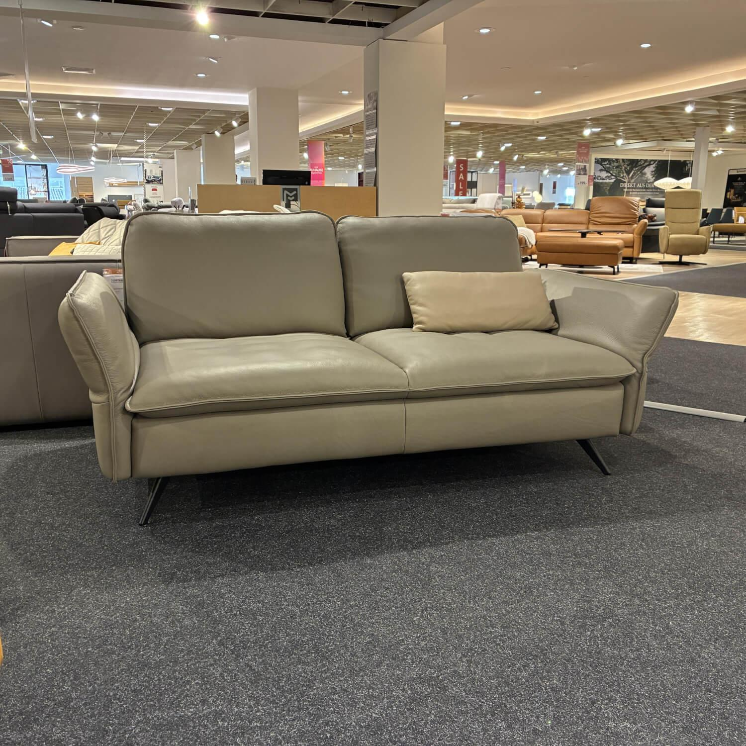 Musterring - Sofa 2340 Leder Longlife Cloud Z7720 (LK60) Metallfuß Schwarz M99 Inkl. Sitztiefen- Und Seitenteilverstellung - 5