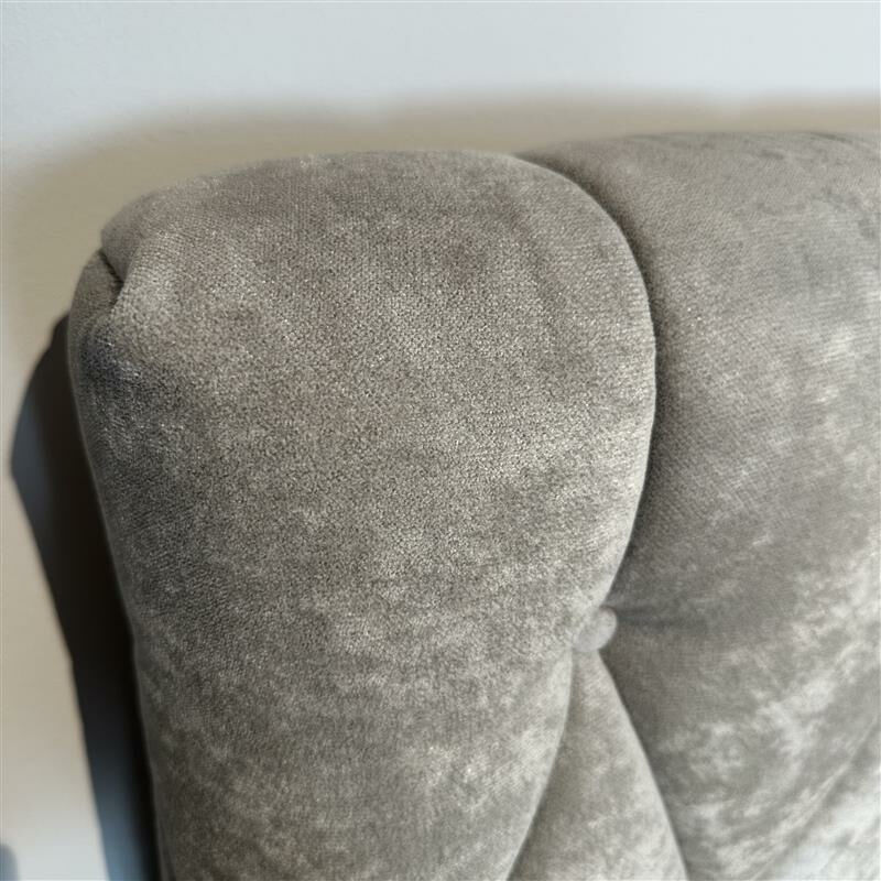 JOOP! - Polsterbett Cubic Chesterfield Stoff Grau Gestell Chrom - 3