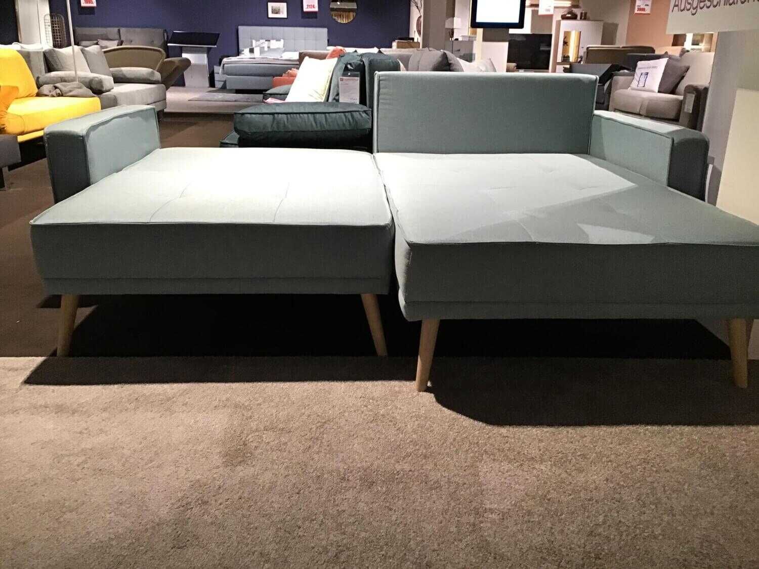 Restyl - Ecksofa Malmö Stoff 55-6474 Grau mit Schlaffunktion - 7