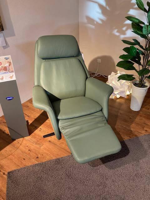 Stressless - Relaxsessel Sam Leder 94 Paloma Fog 37 Grün mit elektrischer Relaxfunktion - 8