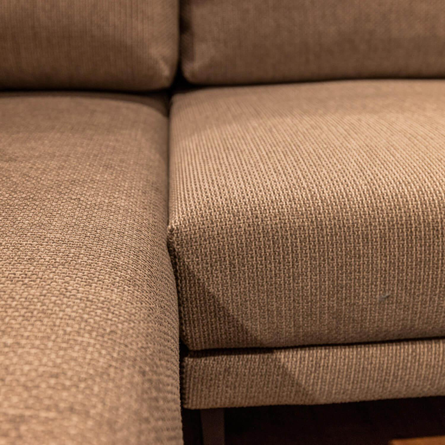 freistil Rolf Benz - Upholstered suite 170 Fabric 4020 Silver gray Steel base black Including 2 cushions - 7