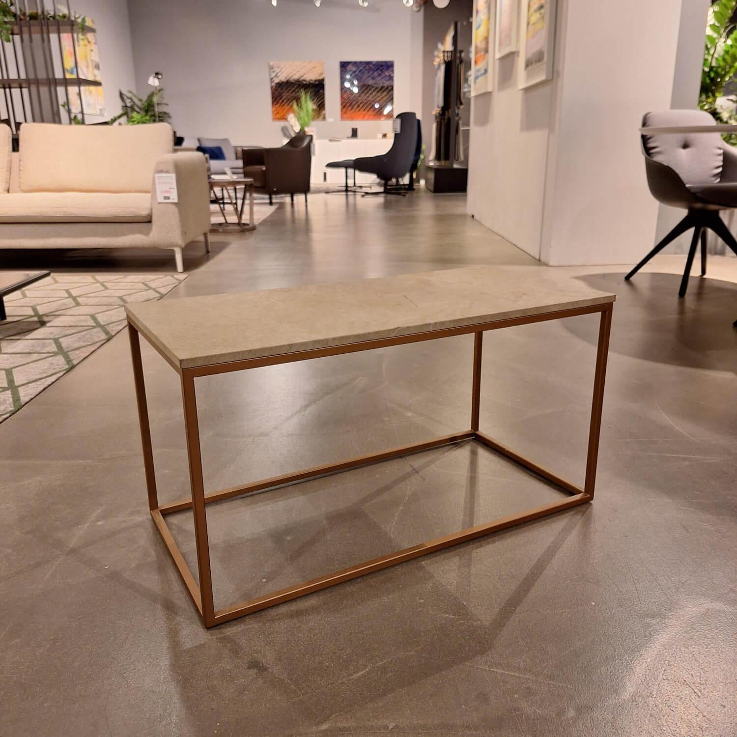 Rolf Benz - Coffee Table 985 MDF Coated With Real Stone Veneer With Sandstone Frame Bronze Colored - 4