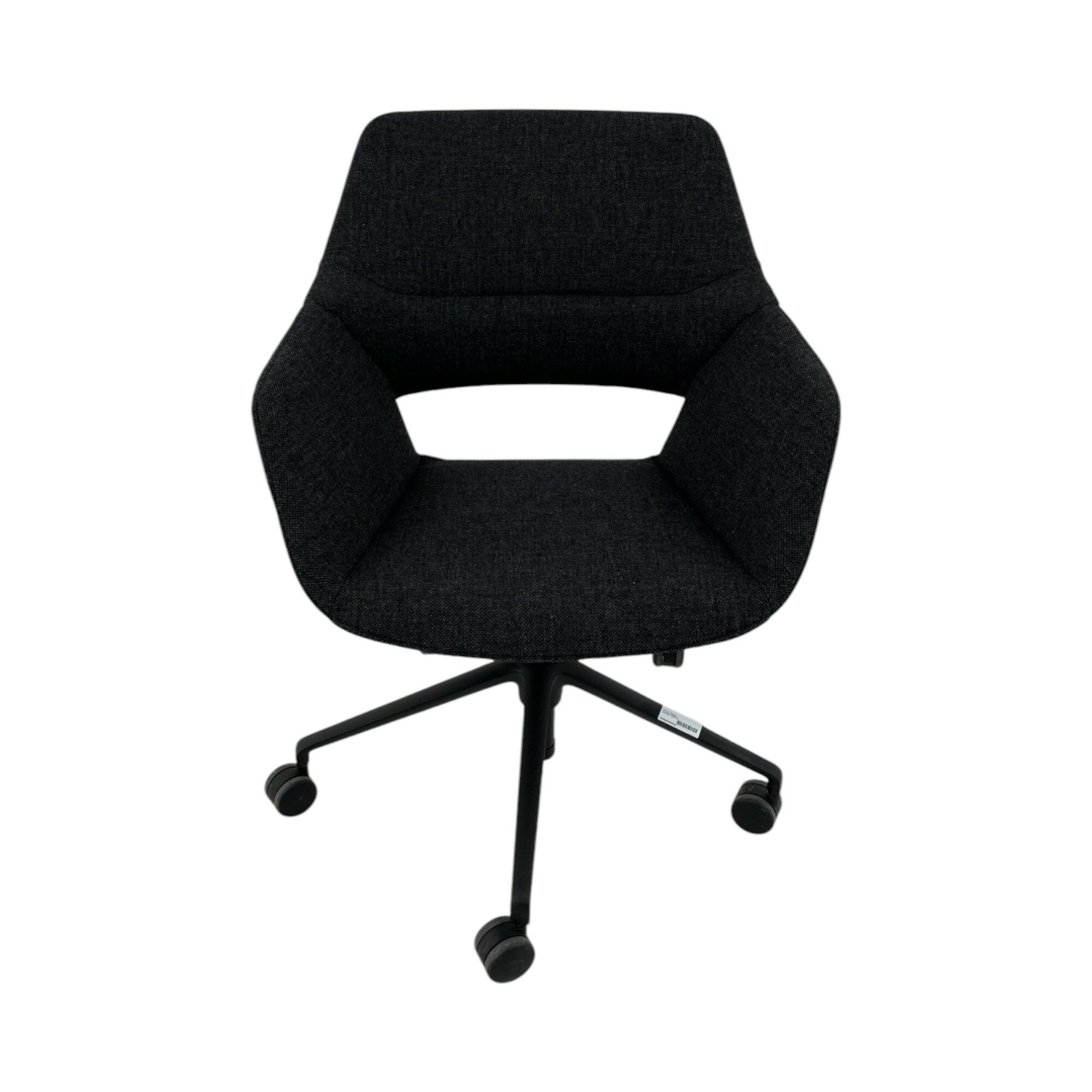 Wilkhahn - Drehstuhl OCCO Conference 224 63 Stoff 65 Re Wool Antharzit Gestell Stahl Schwarz Strukturmatt Mit Rollen - 1