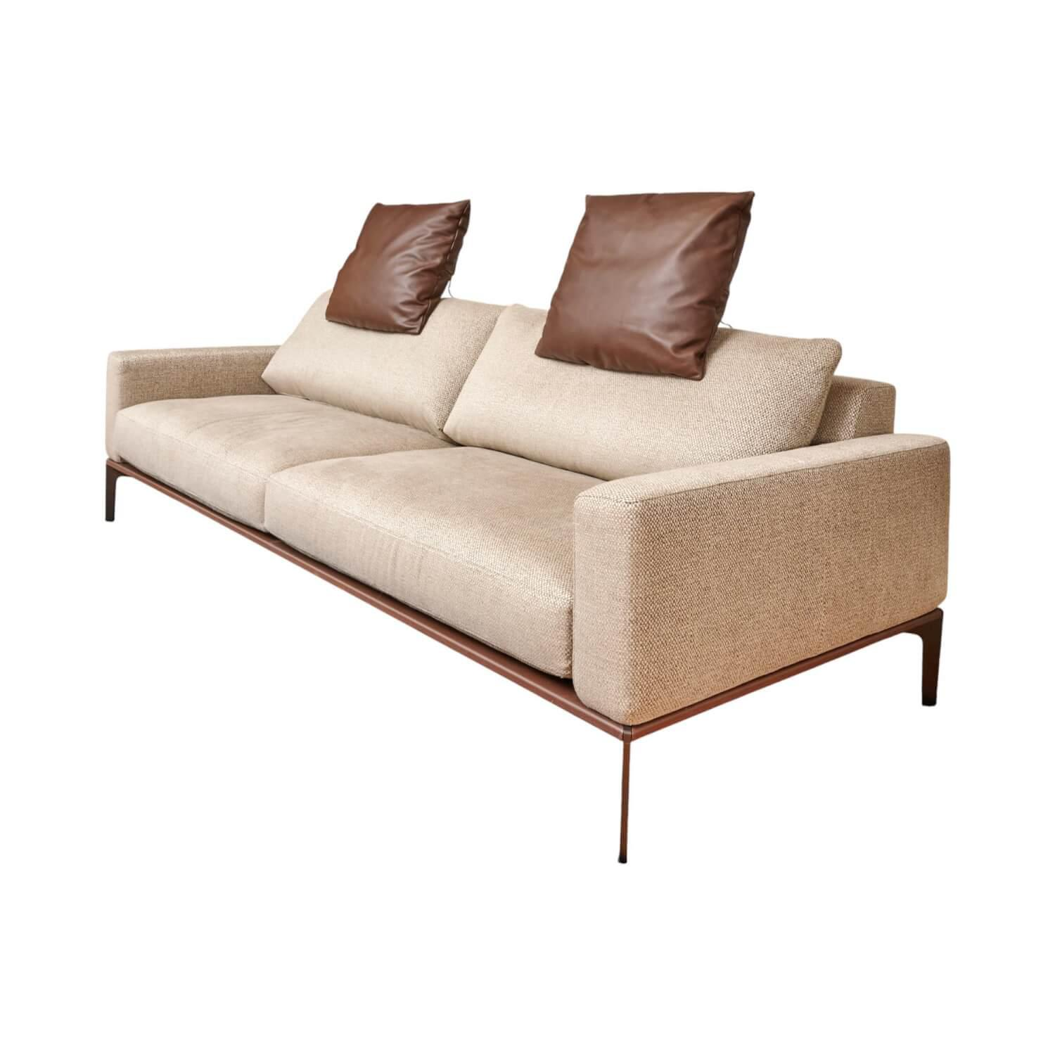Sofa Spirit Stoff Emira BW 1732 272 Beige Gestell Metall Bronze Matt Inklusive Rückenverstellung Bielefelder Werkstätten - Sofa Spirit Stoff Emira BW 1732 272 Beige Gestell Metall Bronze Matt Inklusive Rückenverstellung - 1