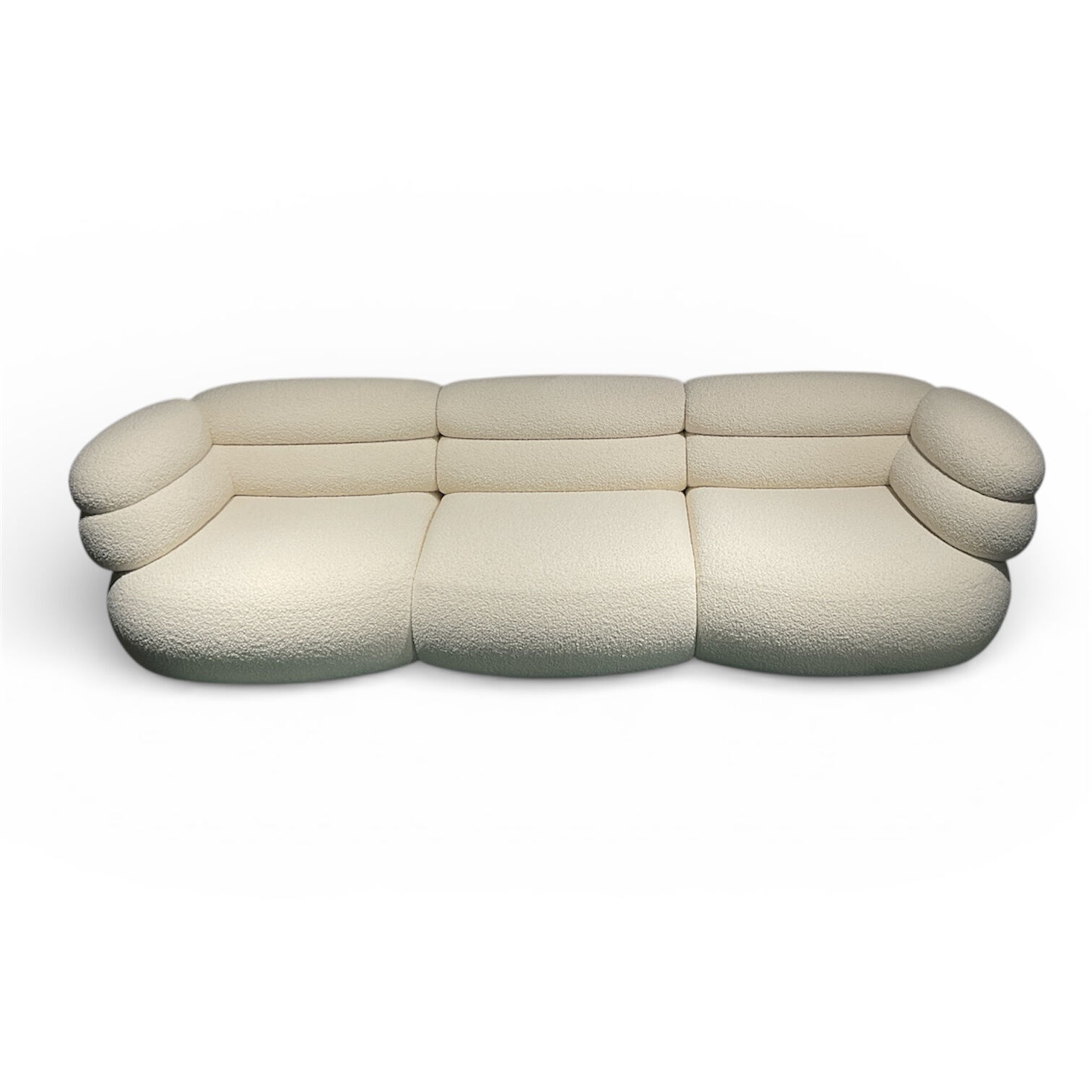Knoll International - Sofa Biboni BIB3SS Stoff Solid Sublime Cream Beige Füße Kunststoffgleiter - 1