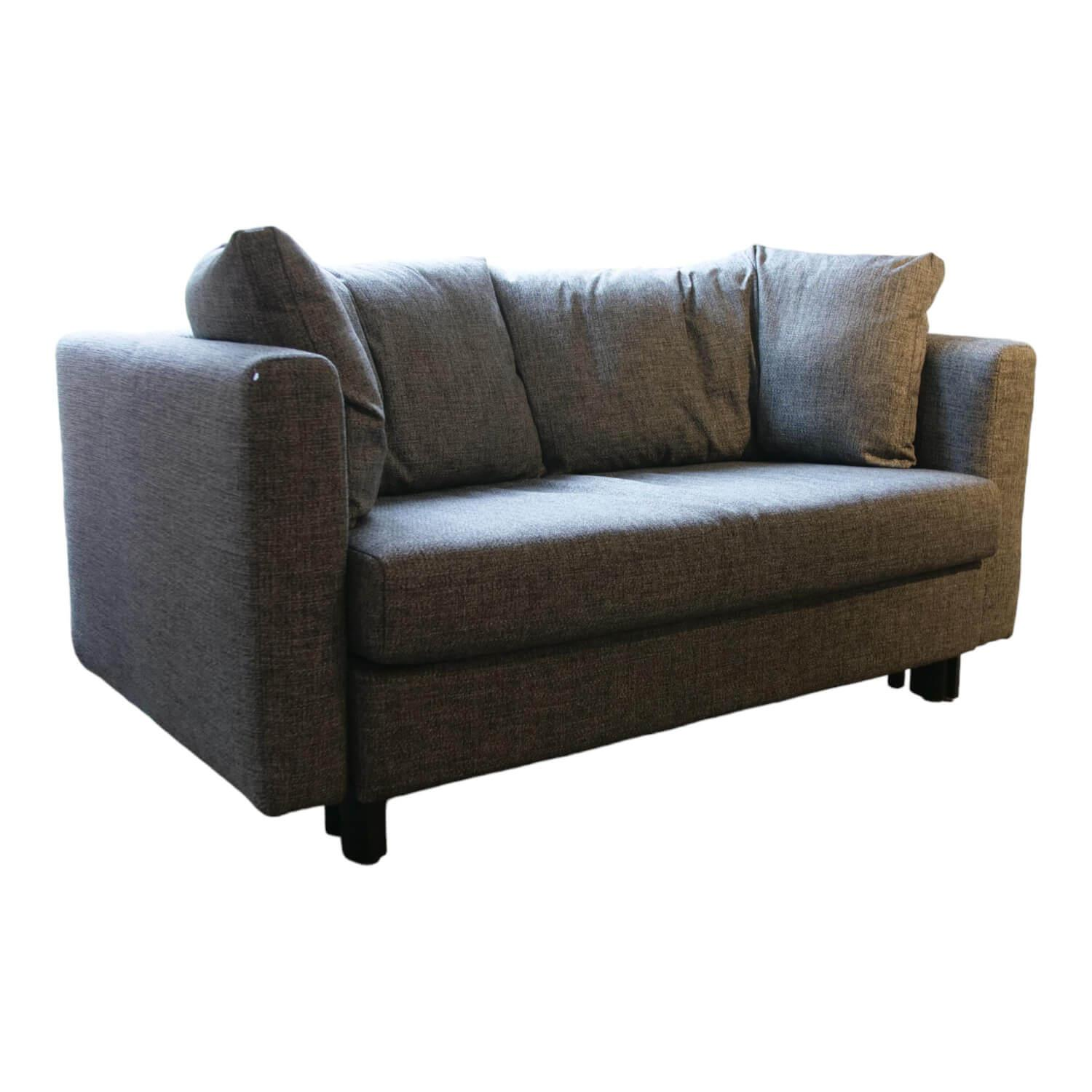 Franz Fertig - Schlafsofa Malou Stoff E5127 Grau Mit Winkelbodenkissen - 1