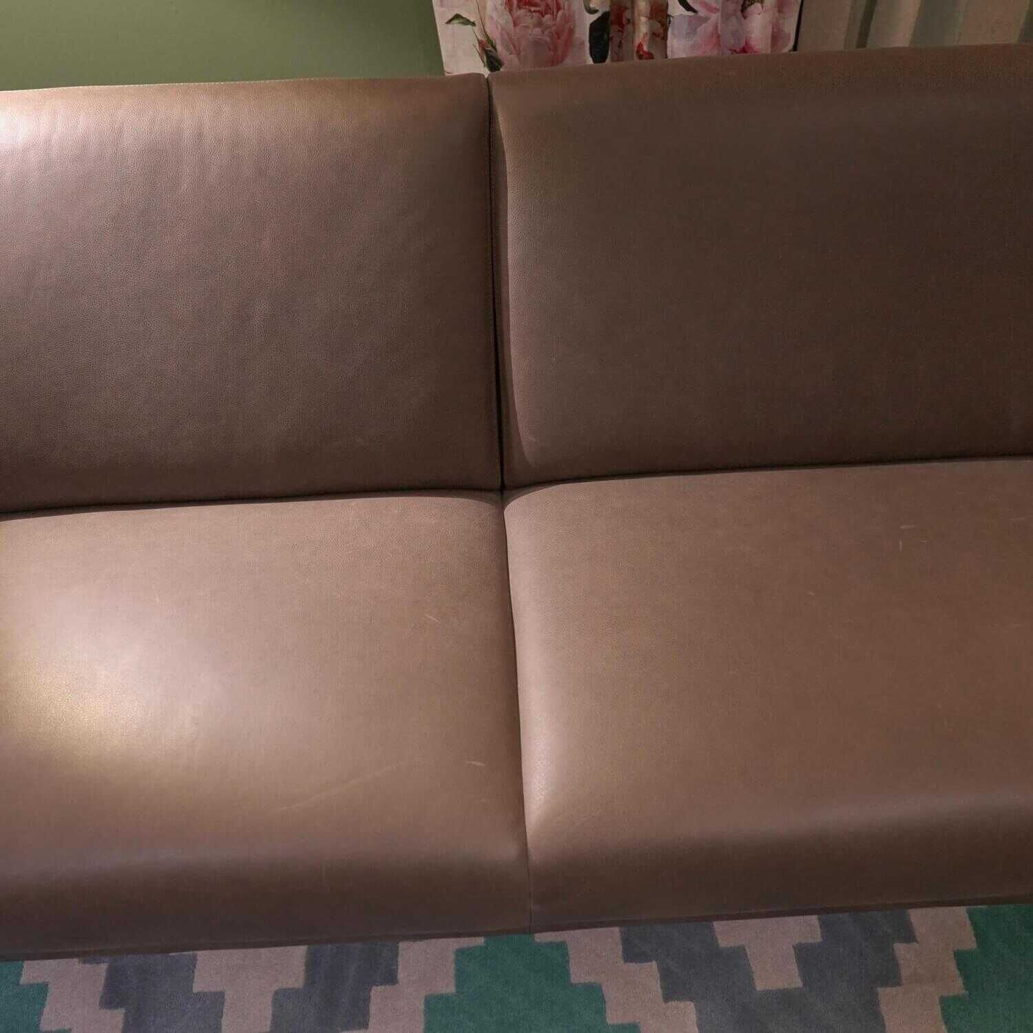 Puhlmann - Sofa Dreisitzer Arosa Leder Braun Afrika Metall Schwarz - 6