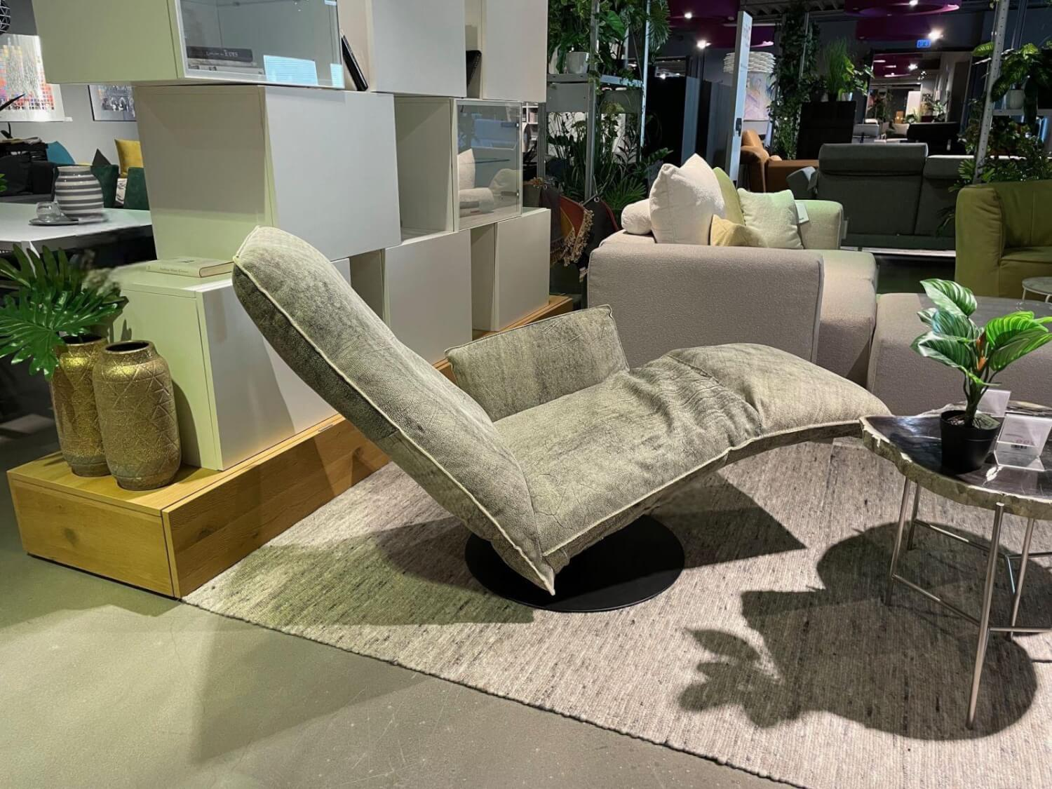 Bullfrog - Relaxsessel Baboo Leder China White 2440 40 Grün Grau Gestell Rund Schwarz Matt Inklusive Akku - 4