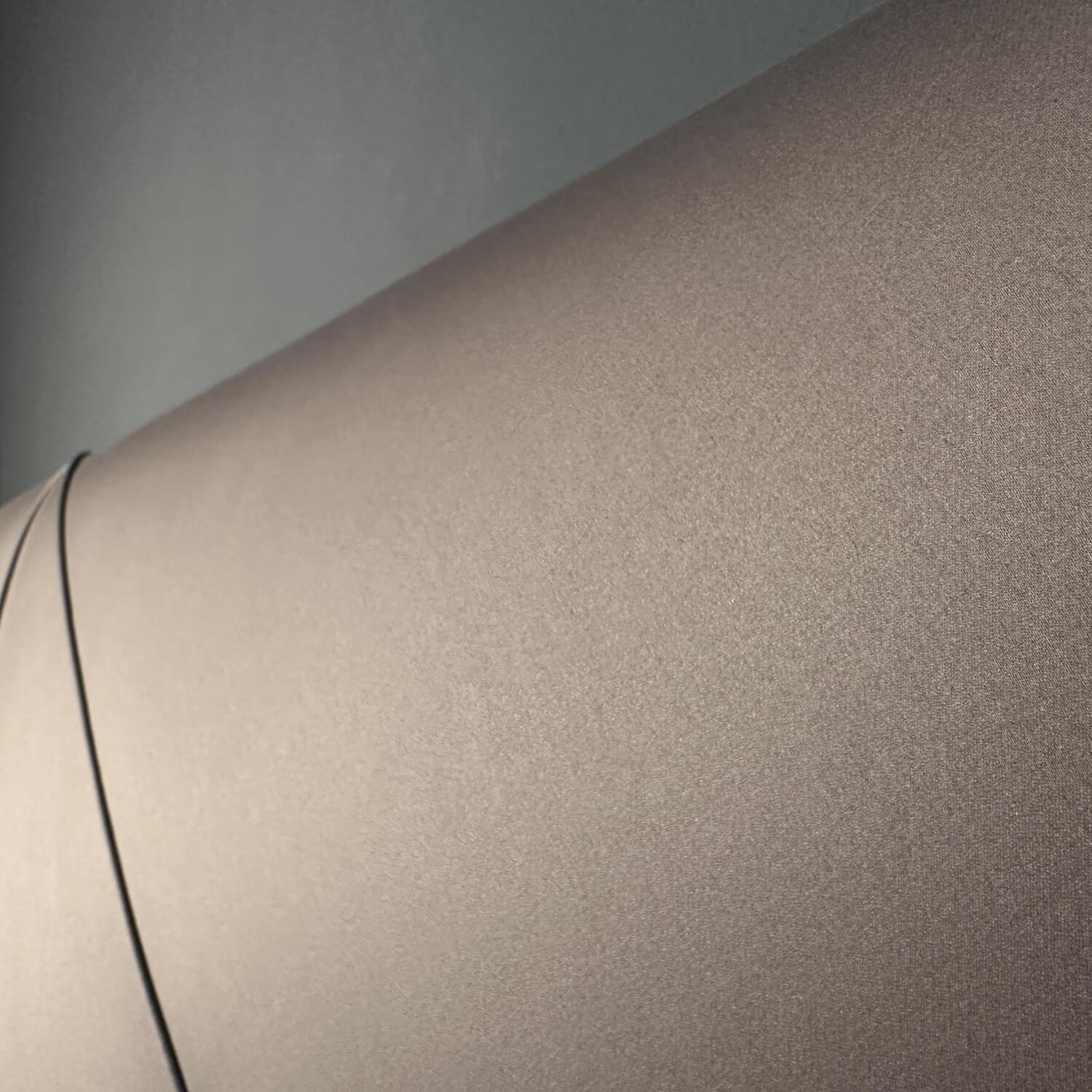 Treca Interiors - Bett Carat Stoff Tiera D Sand Grau Beige Blockfüße Aluminium Inklusive Matratzen Mit Verstellung ohne Topper - 6