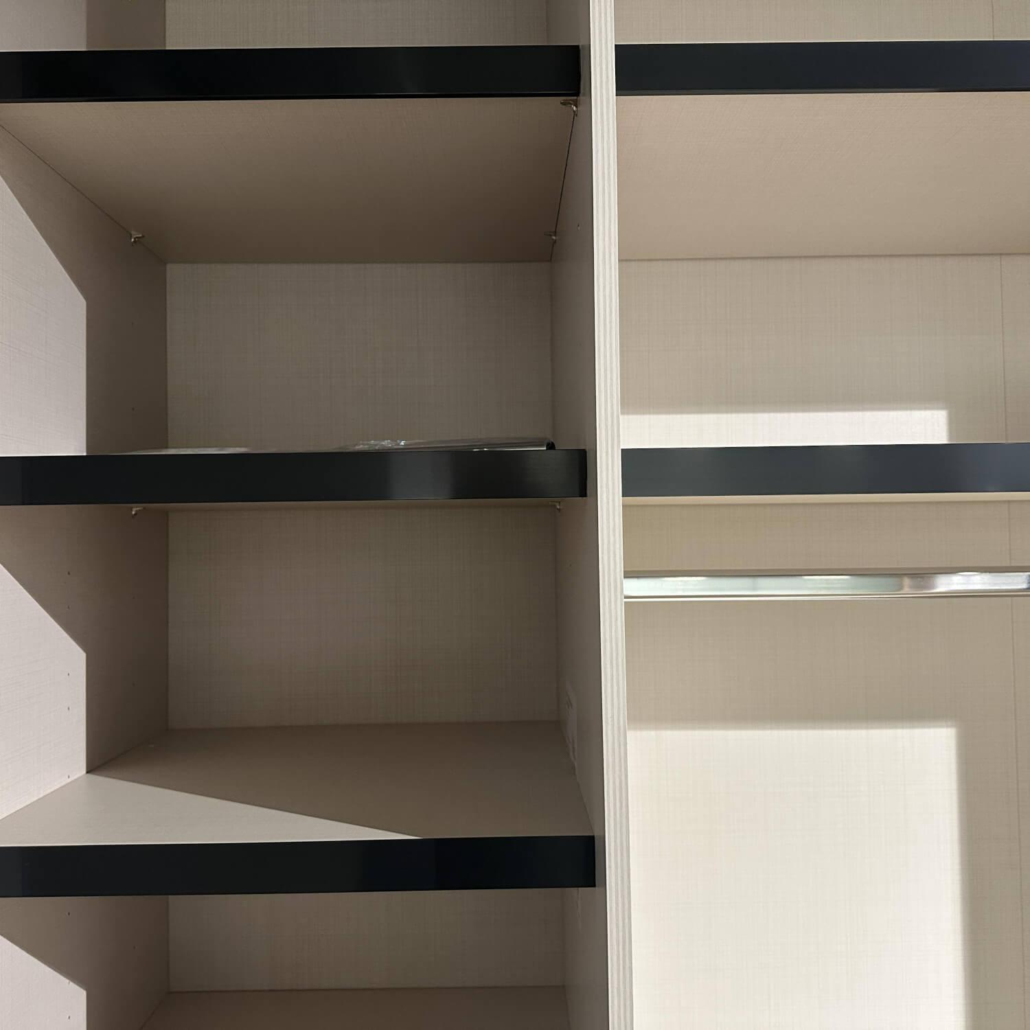 Musterring - Kleiderschrank Covelo Korpus Dekor Mokka Braun Front Moccaglas Braun - 2