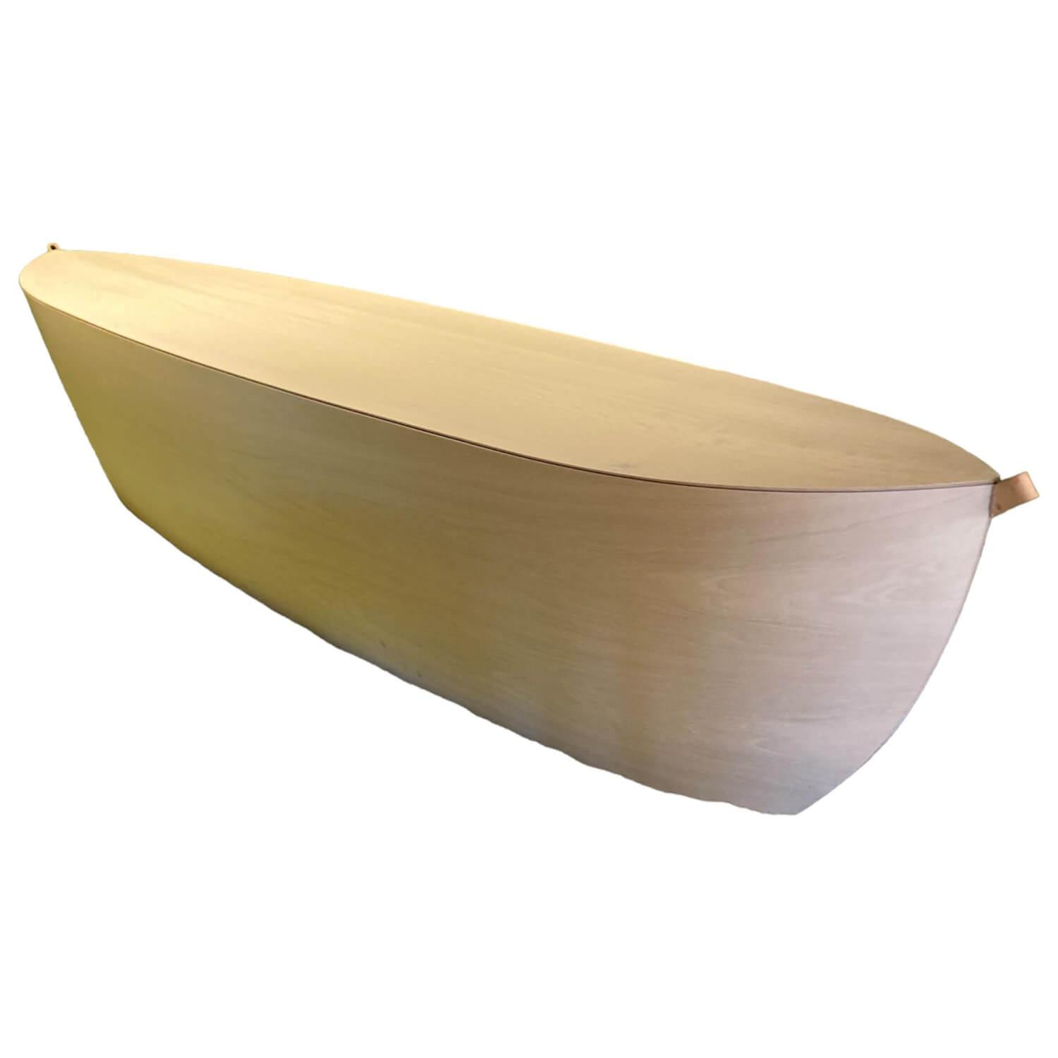 Arco - Sitzbank Arc Bertjan Pot Eiche Furnier Weiß Trageschlaufen Leder - 1