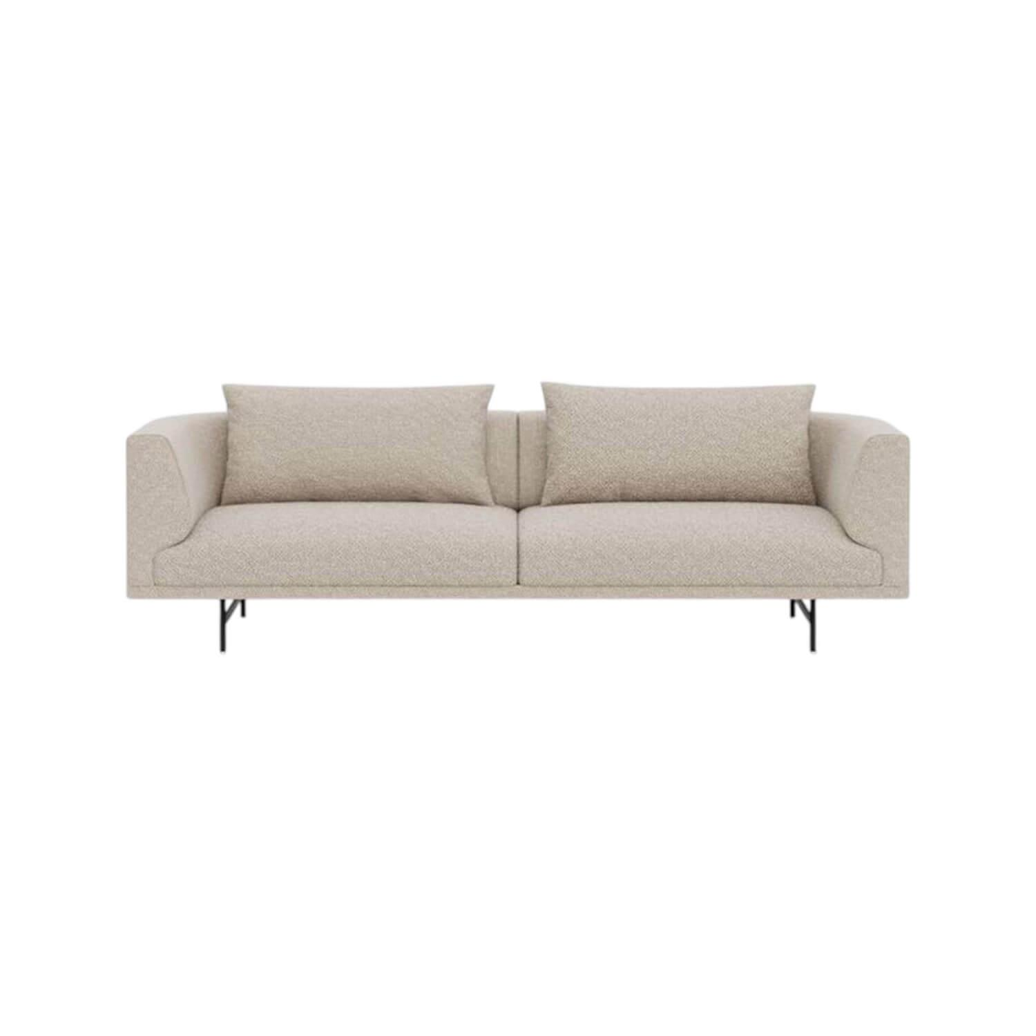 Vipp - Sofa Chimney Stoff Bark Grau Braun Gestell Stahl Schwarz Pulverbeschichtet - 1