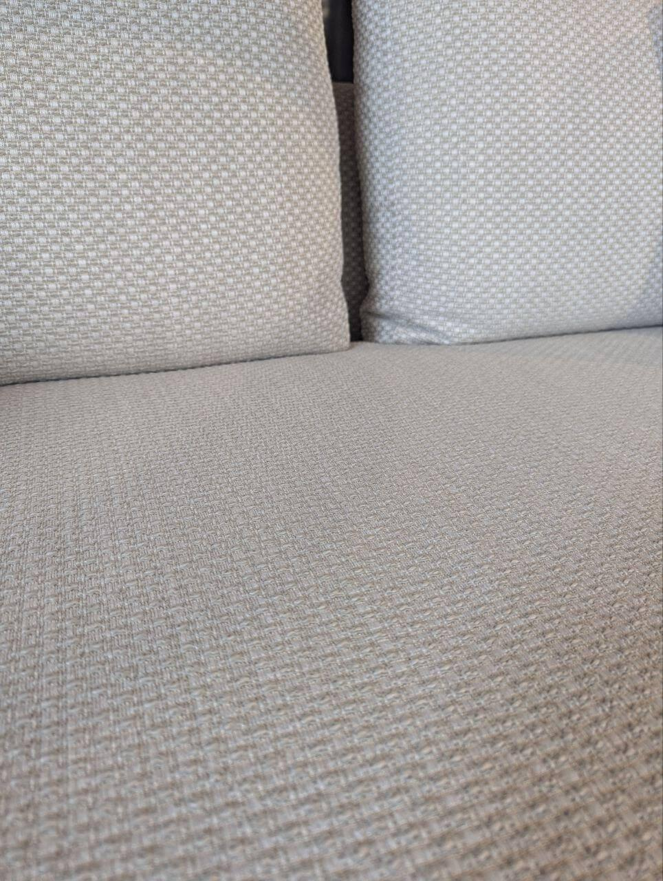 Molteni & C - Sofa Cleo Außen Leder Fango Innen Bouclestoff Kat. K Kubo KH612 Weiß - 10