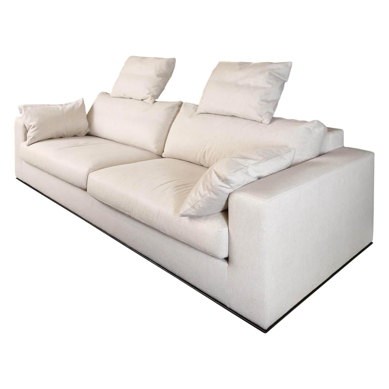 Bielefelder Werkstätten - Sofa Inspiration 122-3005 Tief Bezug Noah 1744 176 Sockelrahmen Wengefarbig Gebeizt - 1