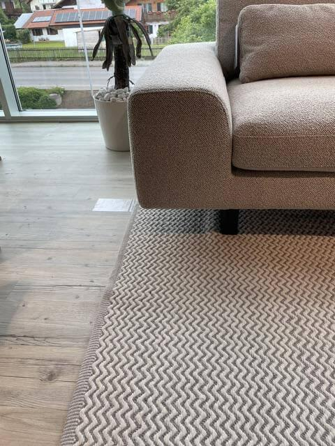 Activineo - Ecksofa Belladonna Stoff 4 Dream 01 Nature Beige Creme Füße Schwarz - 3