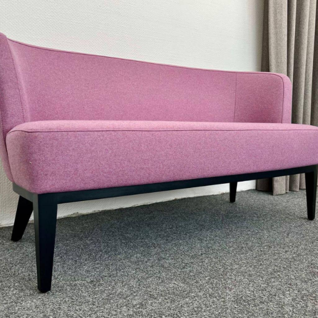 Signet - Sofa Sue Stoff Lana Flieder Violett Untergestell Buche Schwarz Lackiert - 5