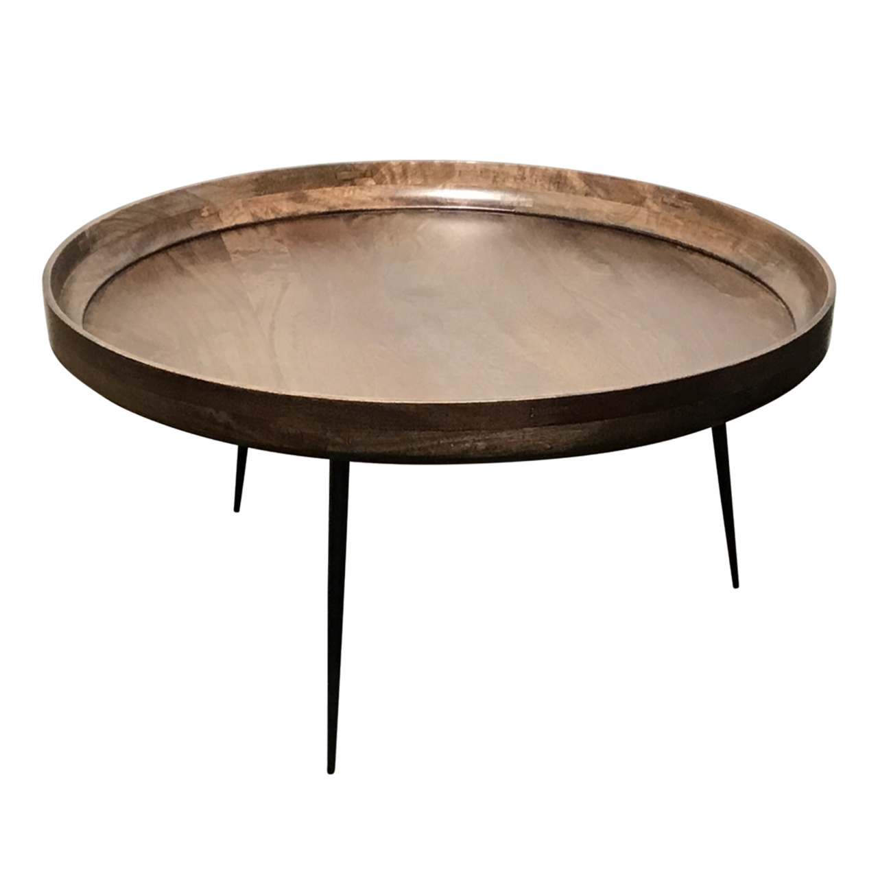 Mater - Beistelltisch Bowl Table Extra Large Mangoholz Gebeizt in Sirka Grey Klarlackiert - 1